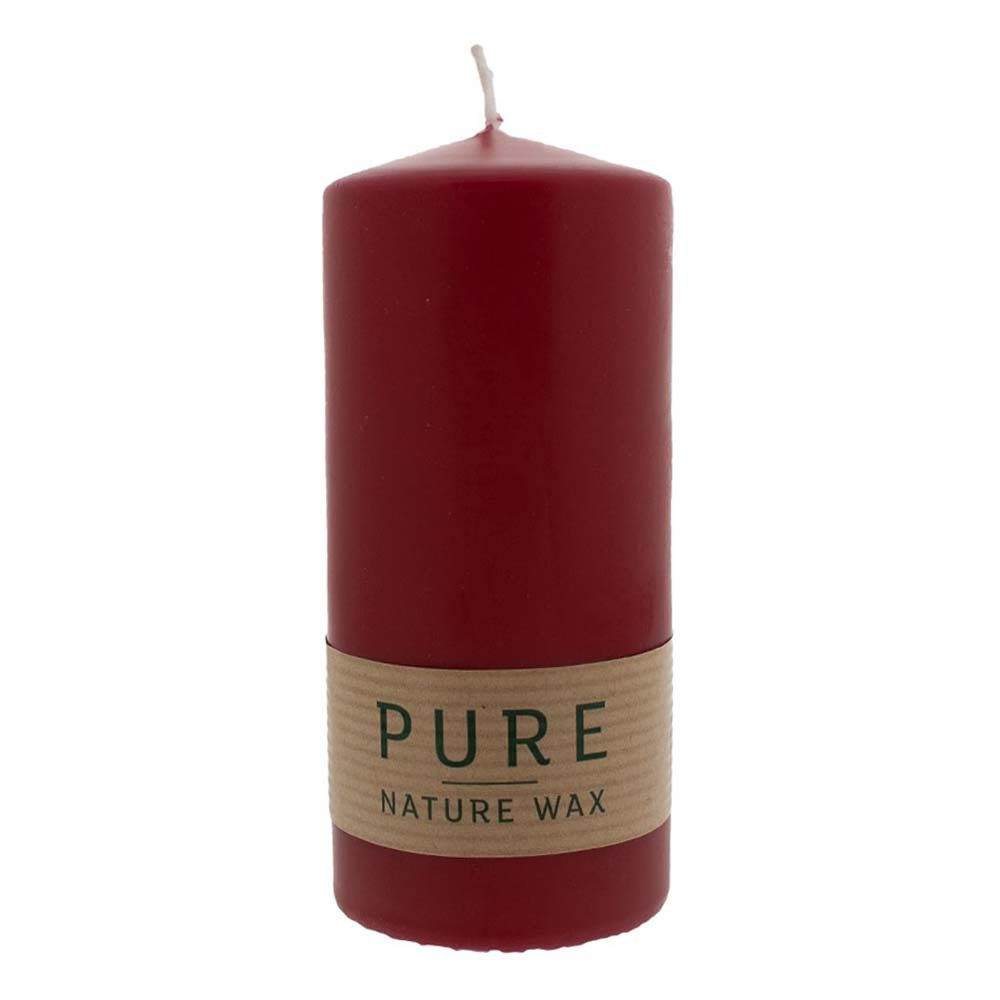 Richard Wenzel GmbH & Co. KG Formkerze PURE Natural Wax Kerze - Karminrot 1 günstig online kaufen