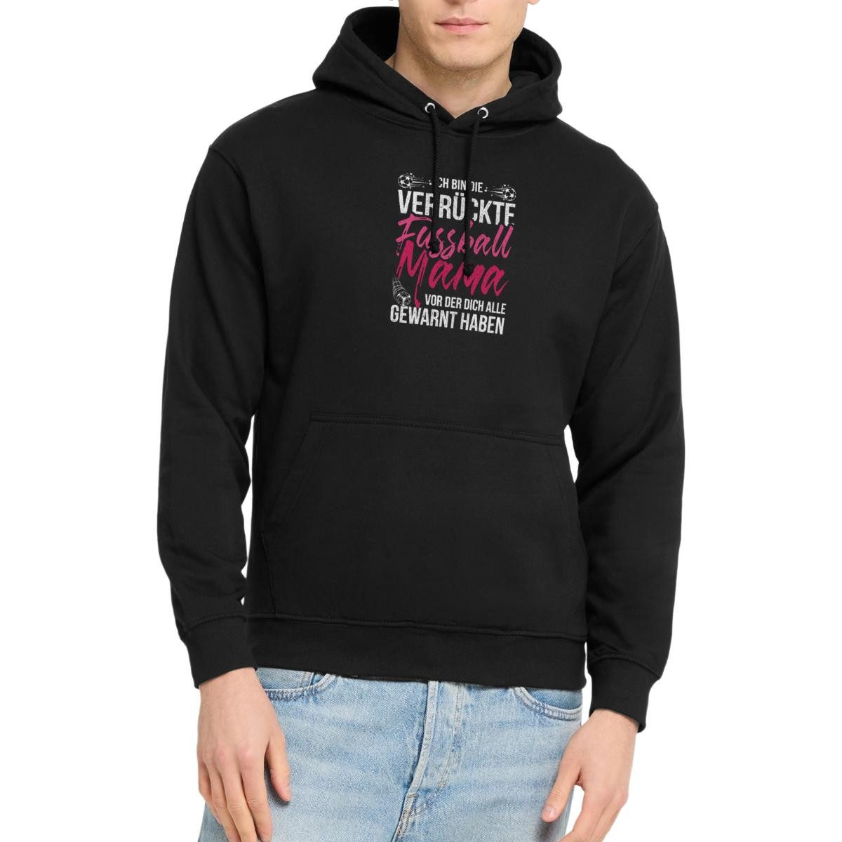 Spreadshirt Hoodie Achtung Verrückte Fußballmama Lustiger Fußballspruch Unisex Hoodie (1-tlg)