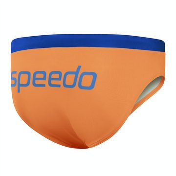 Speedo Boxer-Badehose LOGO 7CM BRF AM ORANGE/BLUE