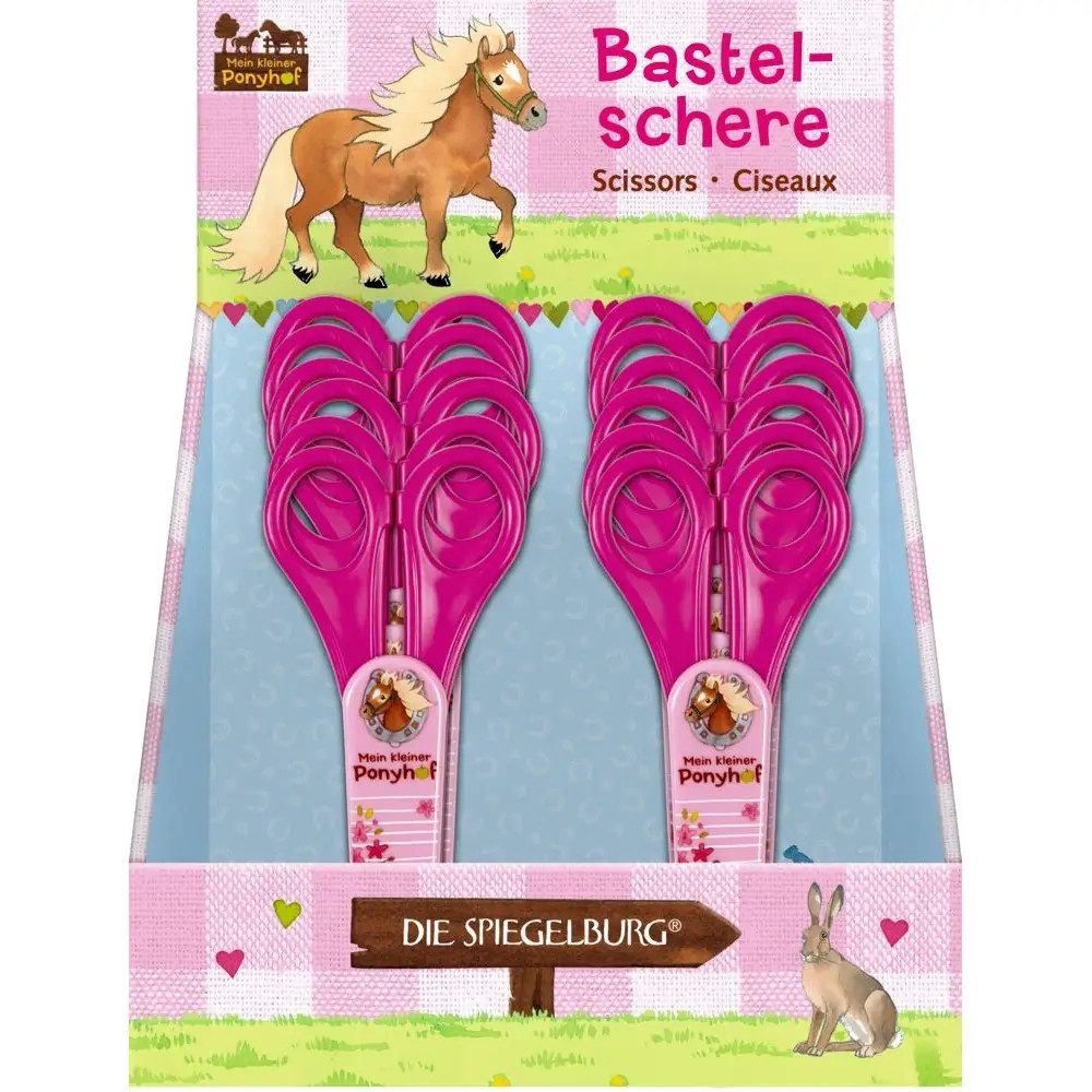 COPPENRATH DIE SPIEGELBURG Kombischere Die Spiegelburg - Bastelschere Mein kleiner Ponyhof, ab 5 Jahren