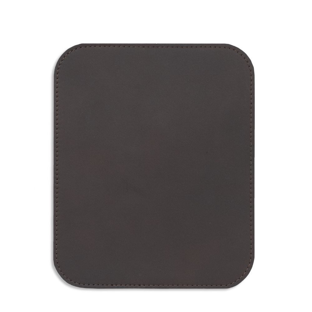 Hamosons Mauspad Hochwertiges Mousepad / Mauspad, Büffel-Leder, Coffee-Brown