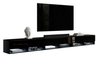 Furnix TV-Schrank Wendi 300 cm (3x100cm) Lowboard TV-Kommode 3 Farbvarianten klares trendiges Design, funktional und pflegeleicht
