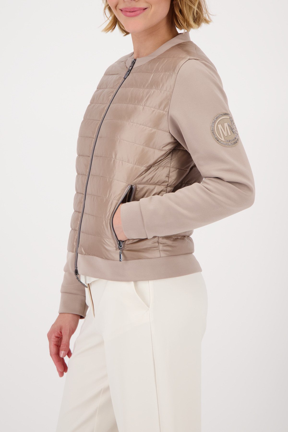 Monari Steppjacke Jacke Stepp + Neopren Regular fit mit Rundhalsausschnitt günstig online kaufen