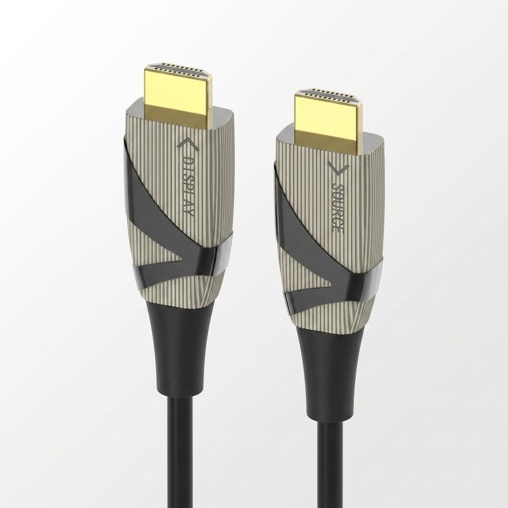 EFB EFB HDMI 2.0 AOC Glasfaser Kabel 80m HDMI-Kabel