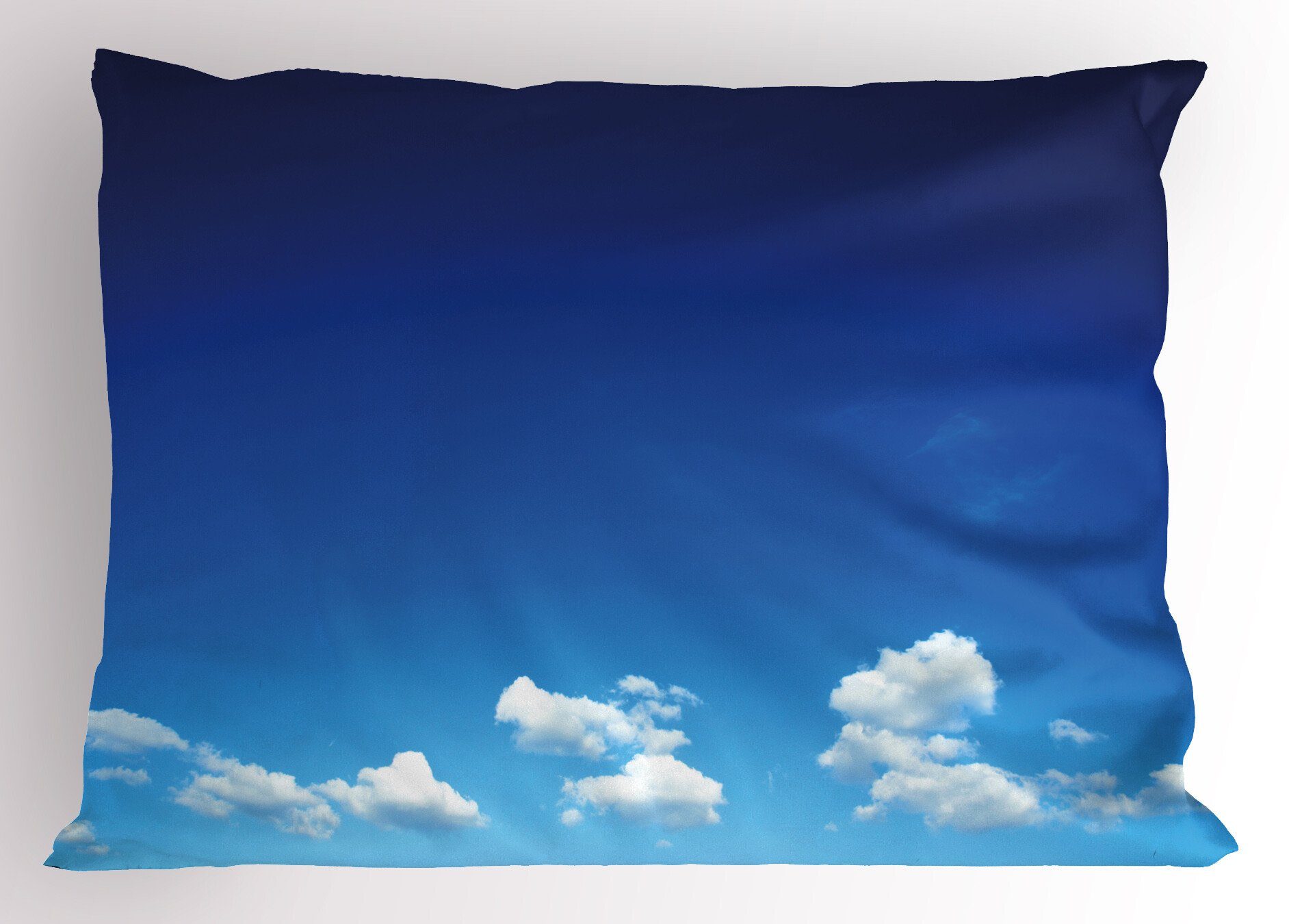 Size Blauer Himmel Geschwollene Dekorativer Gedruckter Im Queen Wolkengebilde (1 Freien Stück), Kissenbezüge Kopfkissenbezug, Abakuhaus