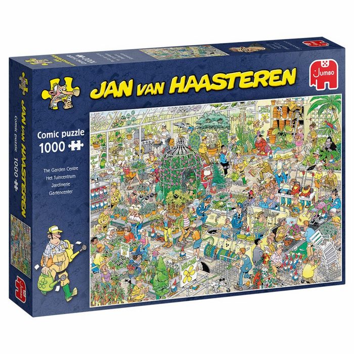 Jumbo Spiele Puzzle Jan van Haasteren - Gartencenter 1000 Teile 1000 Puzzleteile