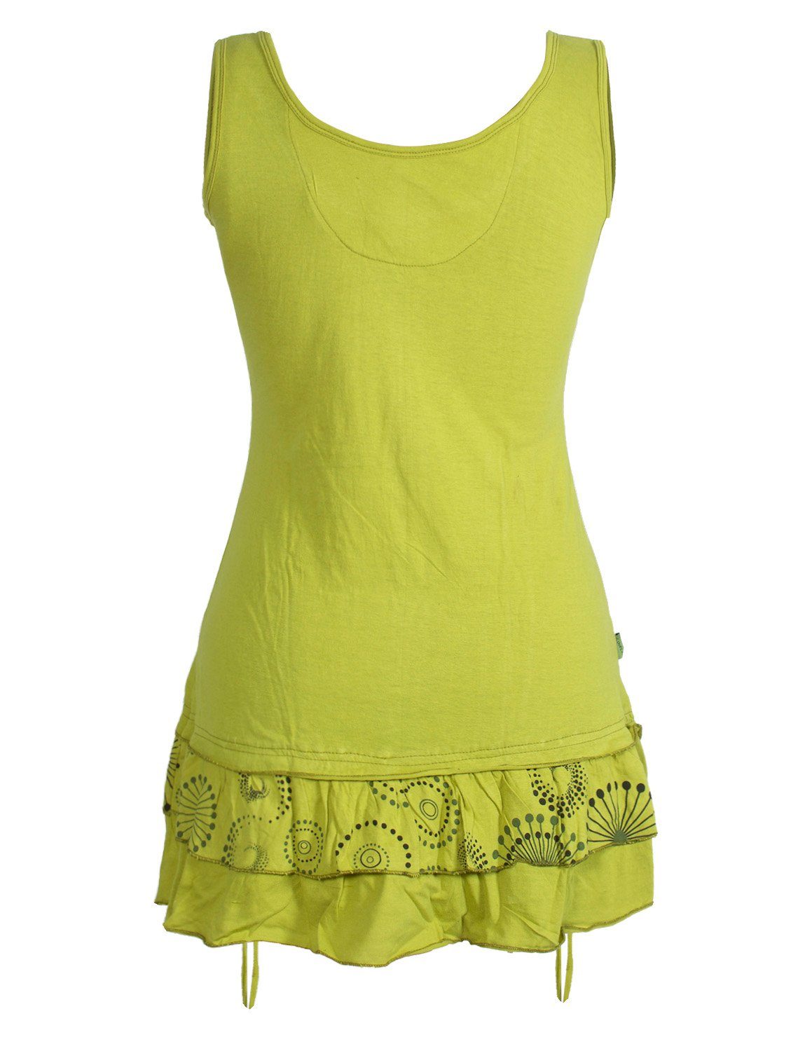 Vishes Tunikakleid Lagen-Look Jersey-Tunika Shirt zum Raffen Hippie, Boho, Goa Style