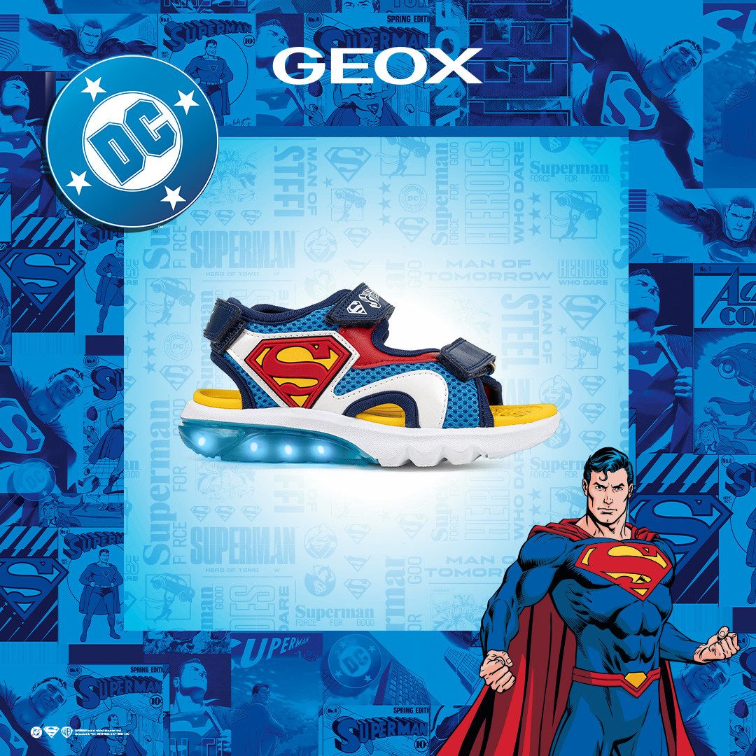 Geox J SANDAL CIBERDRON B Sandale Klettschuh mit Blinkfunktion, Größenschablone zum Download