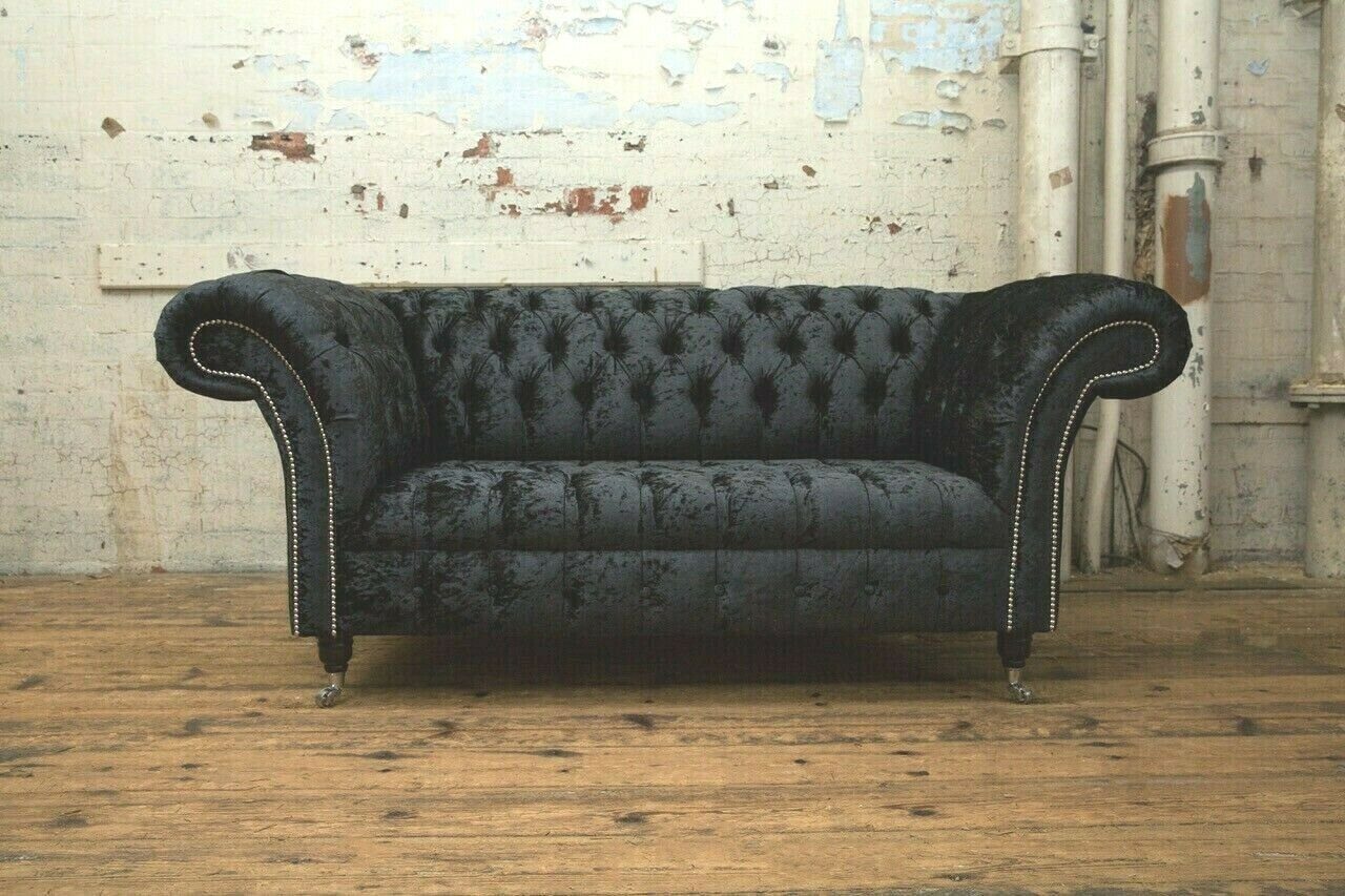 Chesterfield-Sofa, Sofa cm Sitzer 2 185 Couch JVmoebel Design Chesterfield