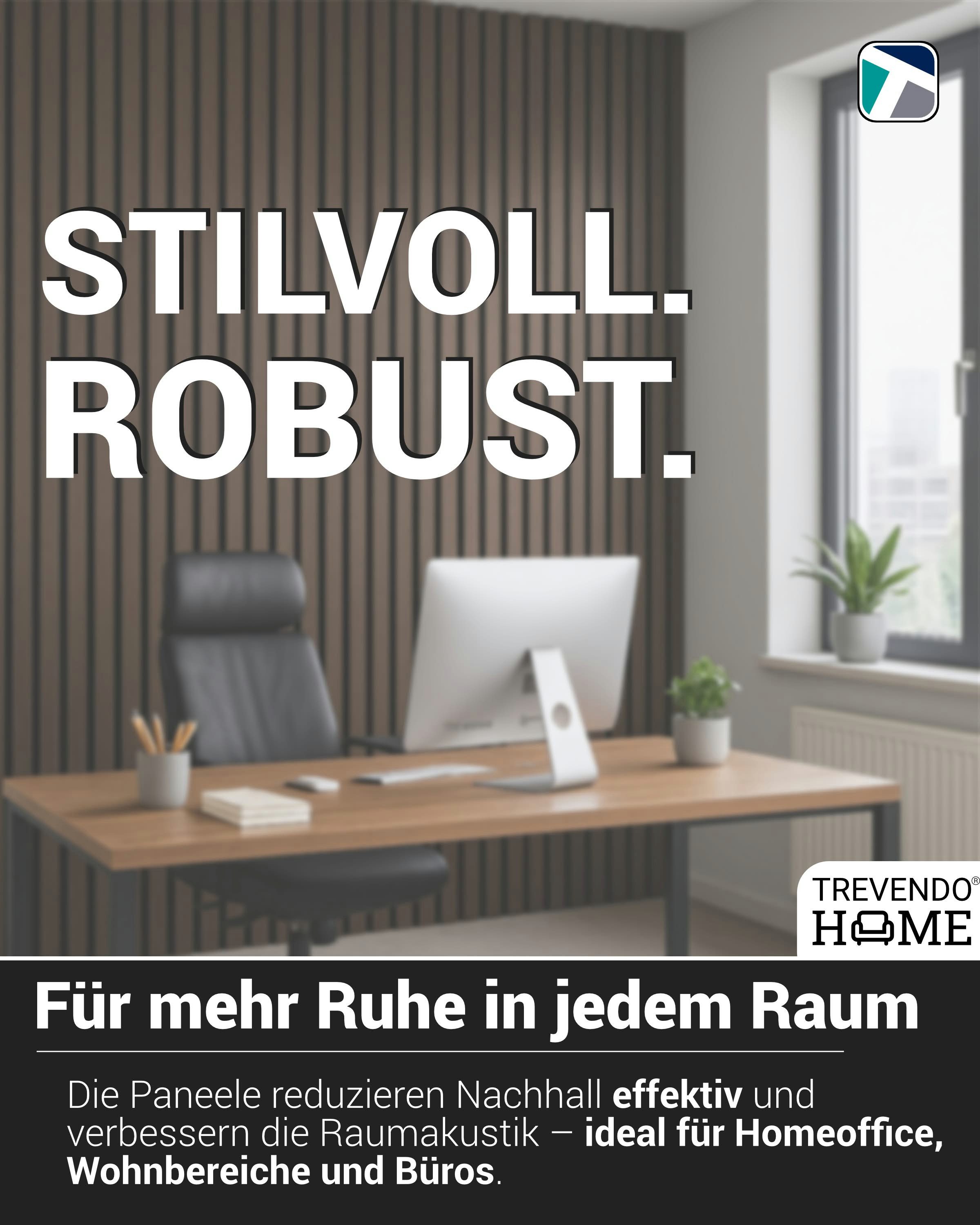 Kosche Dekorpaneele Akustikpaneele 19 x 561 x 2400 mm, BxL: 56.1x240 cm, 1.34 qm – Bild 4 von 5