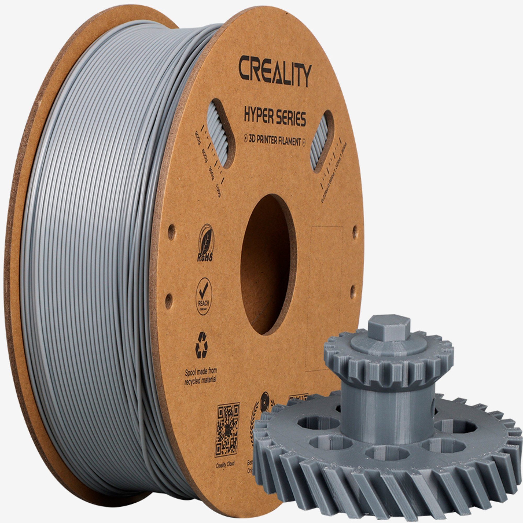 Creality 3D-Drucker Creality CR-ABS Filament Grau, 3D-Filament, (1 kg