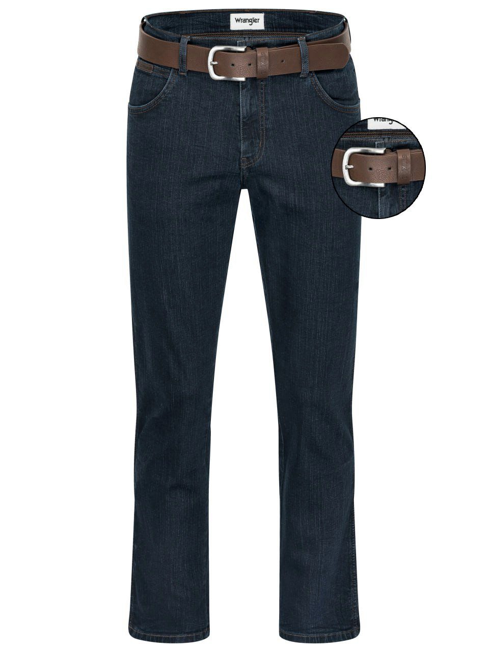 Wrangler Straight-Jeans Texas Authentic Straight Herrenstrechjeans mit Gürt günstig online kaufen