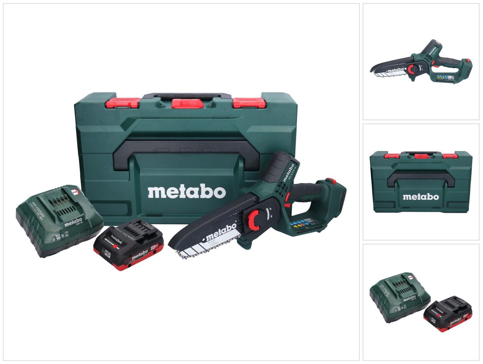 metabo Baukreissäge MS 18 LTX 15 Akku Gehölzsäge 18 V 15 cm 5 m/s + 1x Akku 4,0 Ah + Lader