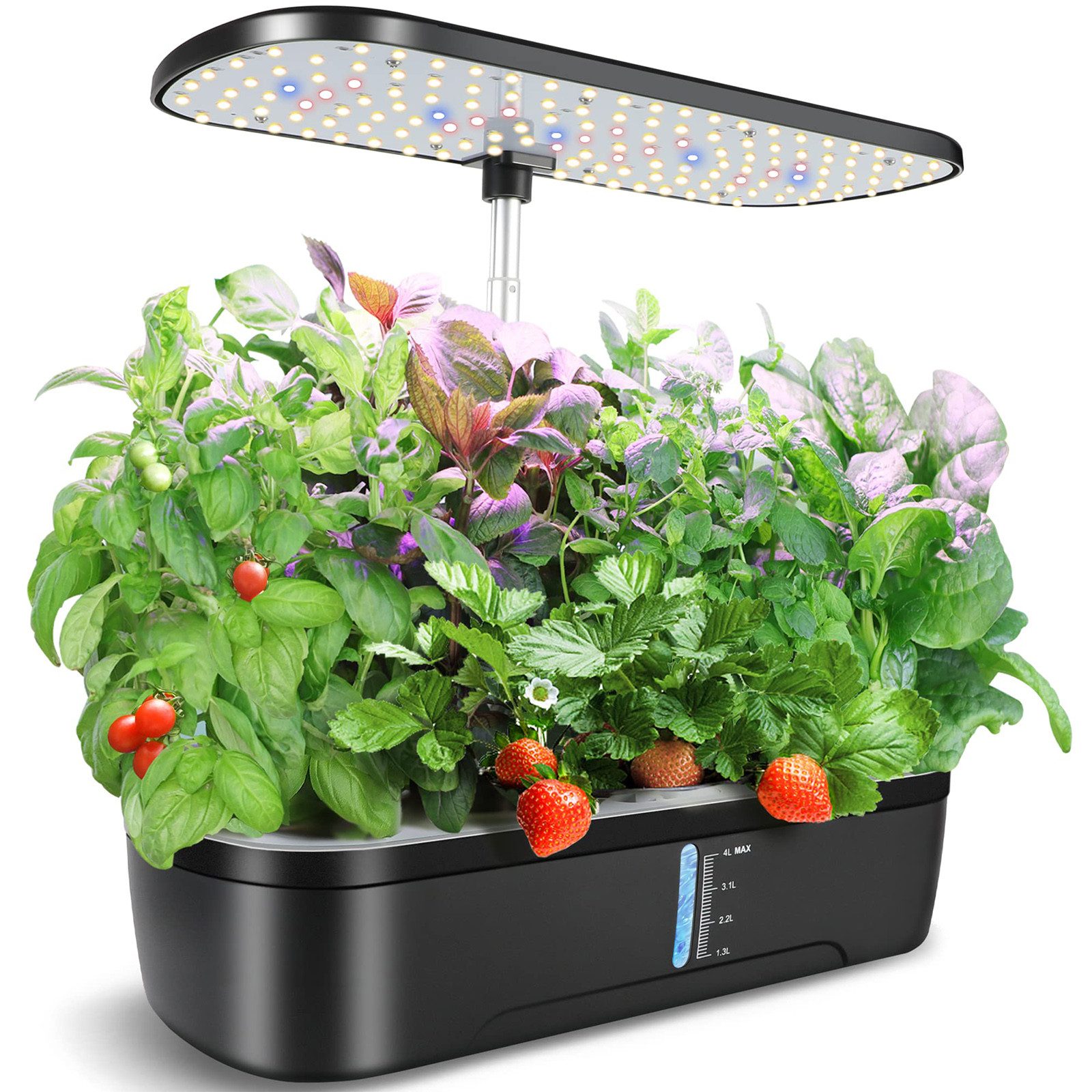 Jibenhome Pflanzkübel Indoor Kräutergarten Set mit LED Grow Light & Timer,8 günstig online kaufen