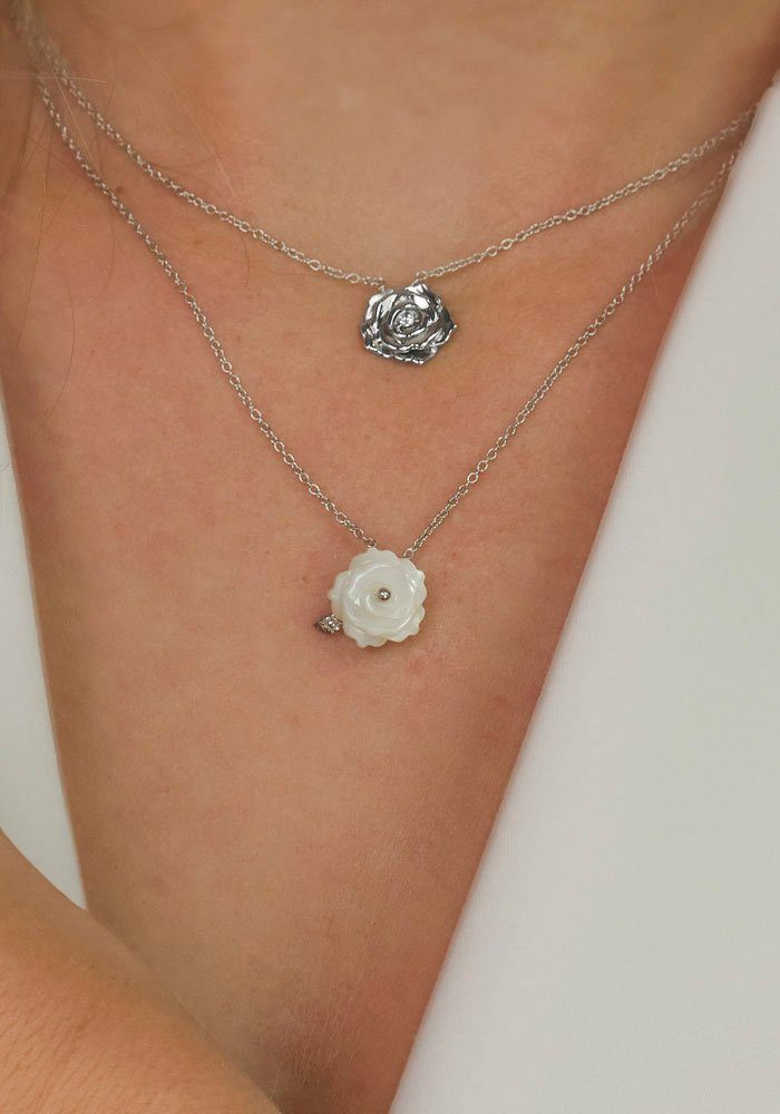 Engelsrufer Kette mit Anhänger Rose, mit Zirkonia (synth) günstig online kaufen