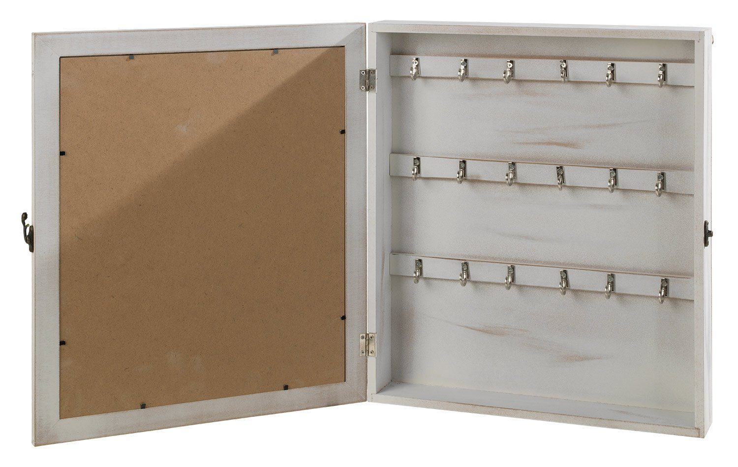 Schlüsselkasten Kiefer 18x6x22cm - Praktischer Schlüsselaufbewahrung