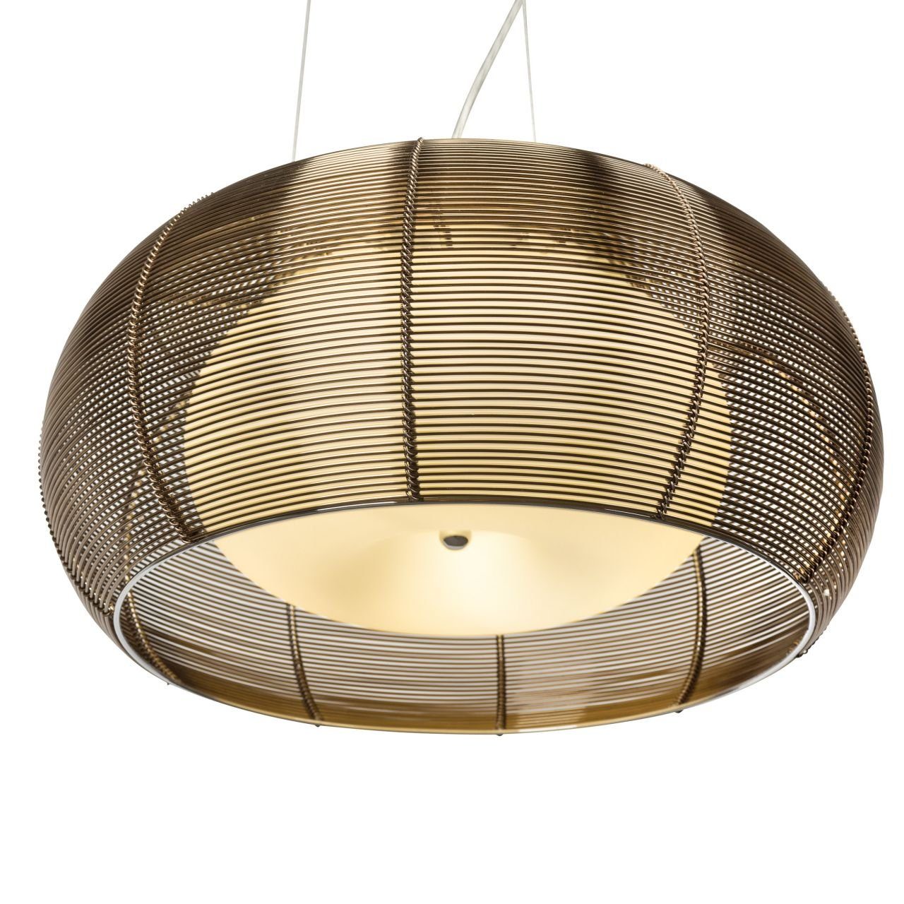 Brilliant Pendelleuchte Relax, ohne Leuchtmittel, Hängelampe 40cm bronze/chrom
