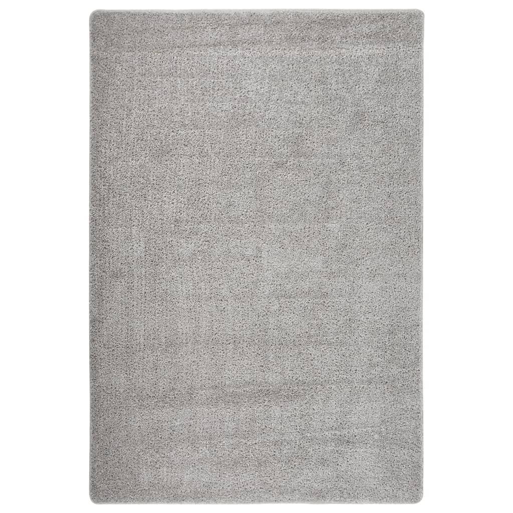 vidaXL Teppich Shaggy-Teppich Hellgrau 140x200 cm günstig online kaufen