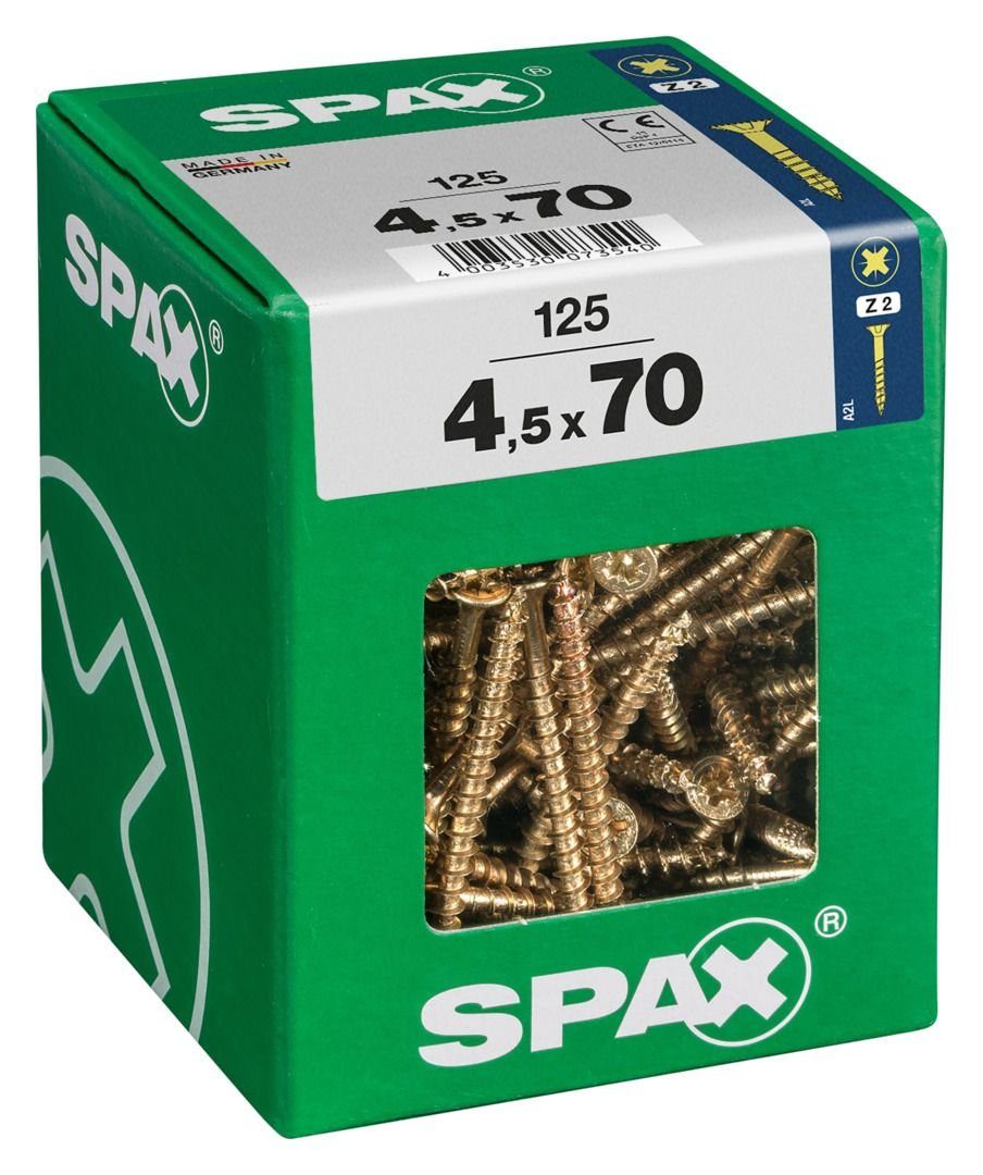 SPAX Holzbauschraube Spax PZ 2 125 Universalschrauben 70 x mm - 4.5