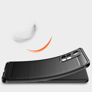 CoverKingz Handyhülle Handyhülle für Xiaomi Poco M4 Pro 5G/Redmi Note 11S 5G Silikon Case 16,76 cm (6,6 Zoll), Handyhülle Bumper Silikoncover Softcase Carbonfarben