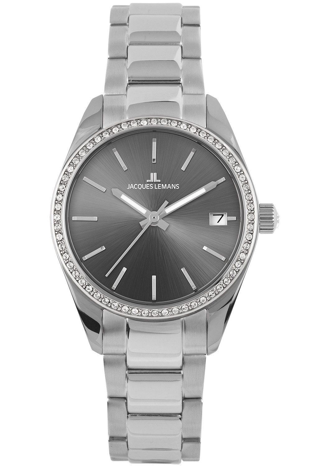 Jacques Lemans Quarzuhr Derby Edelstahl/Grau