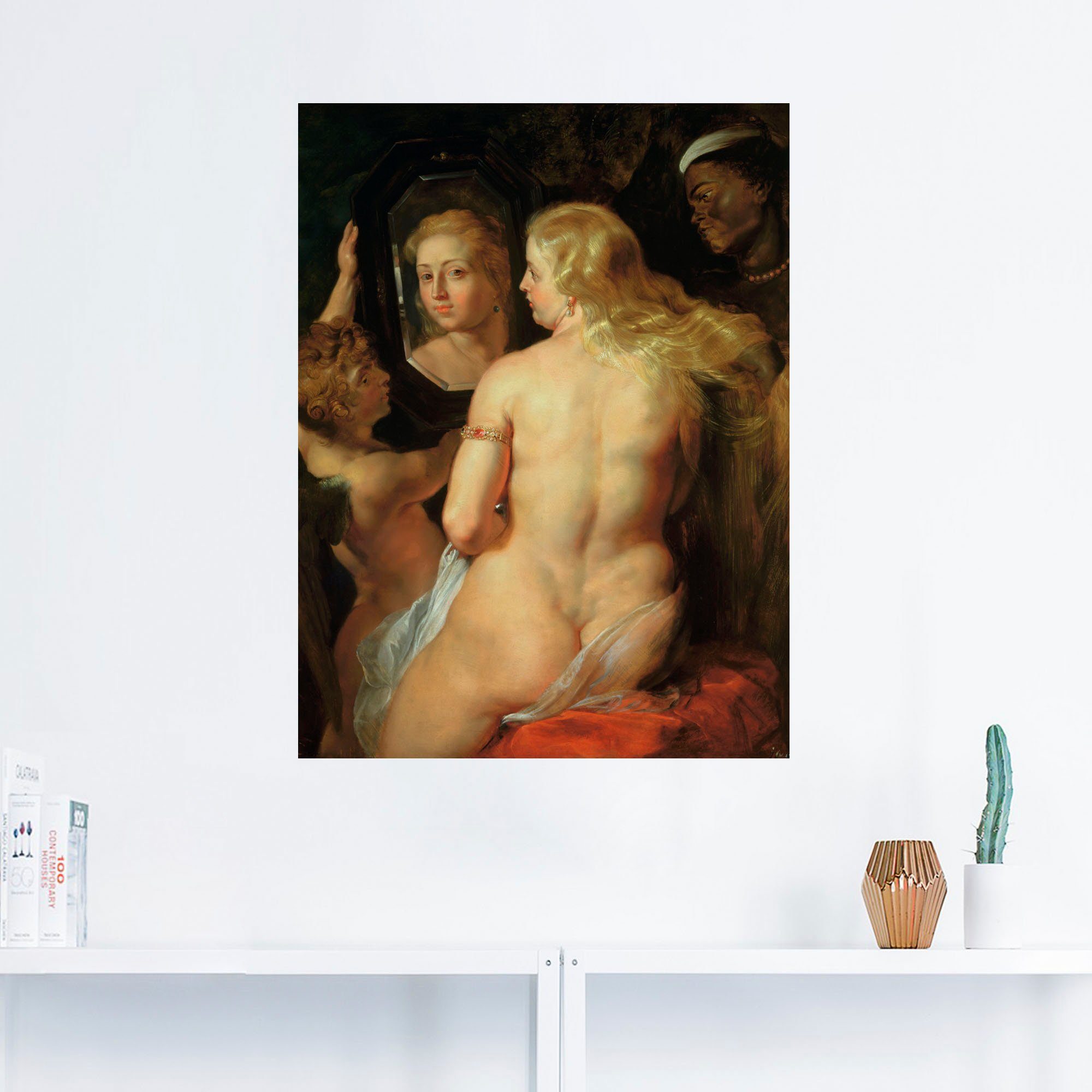 oder Größen als Wandaufkleber in Frau der Toilette Poster (1 Leinwandbild, Venus, Artland Wandbild St), versch.
