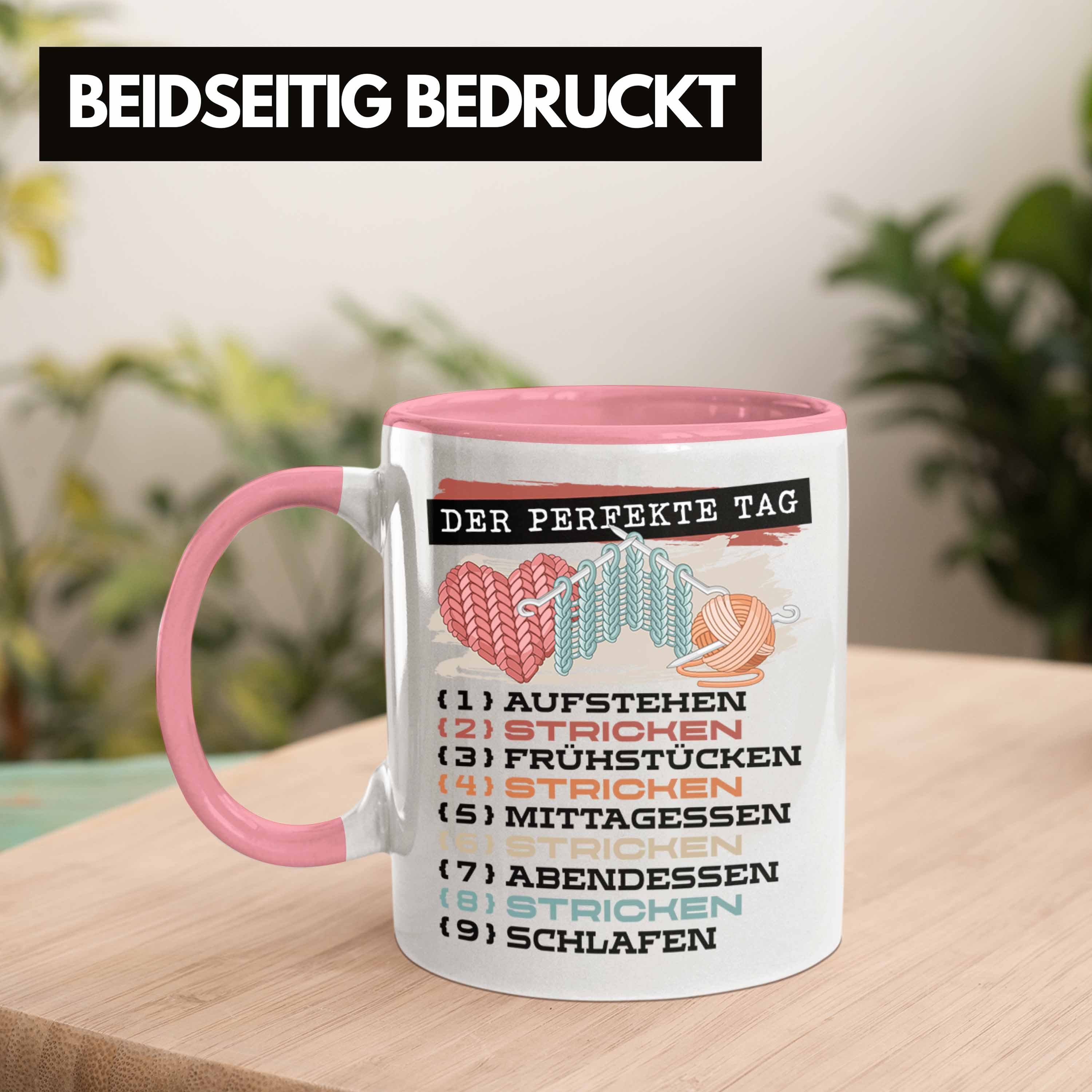 Trendation Rosa Tag Trendation Tasse Häckeln Perfekte - Becher G Der Stricken Tasse Geschenk