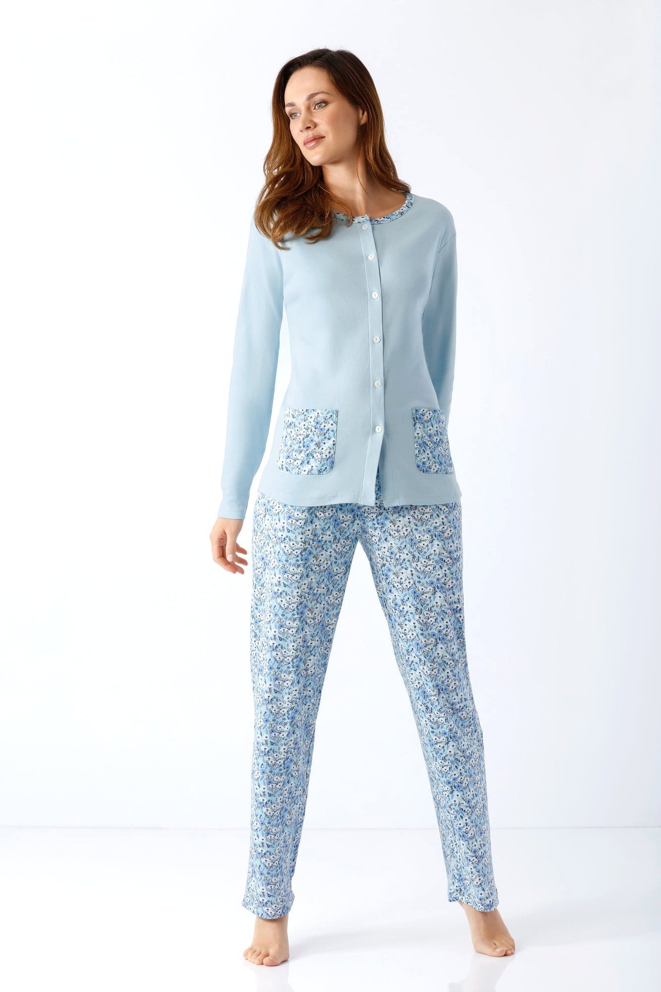 Hajo Schlafanzug Damen Schlafanzug Ladies Premium Cotton