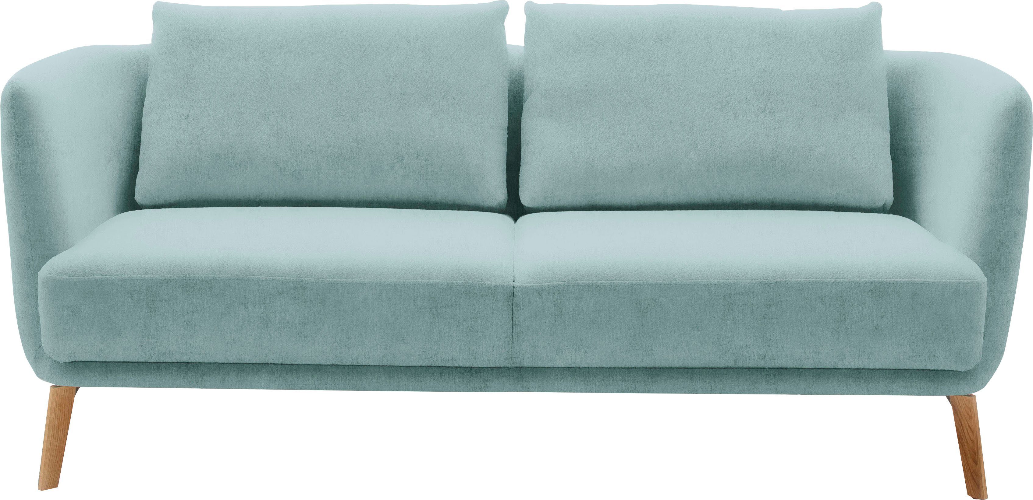 SCHÖNER WOHNEN-Kollektion 2,5-Sitzer Pearl - 5 Jahre Hersteller-Garantie, auch in Bouclé, Maße (B/H/T): 190/71/91 cm, Füße Massivholz