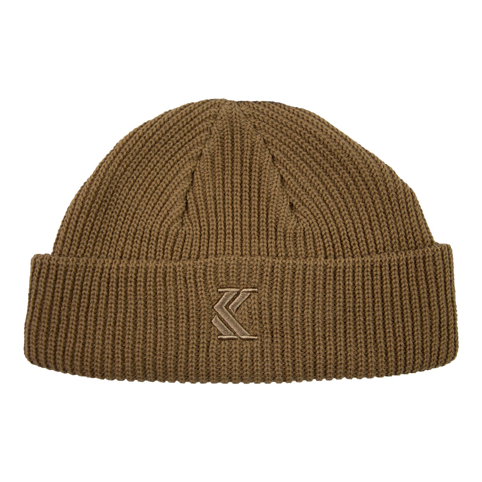 Karl Kani Strickmütze Beanie OG Fischerman mit aufgesticktem Markenlogo