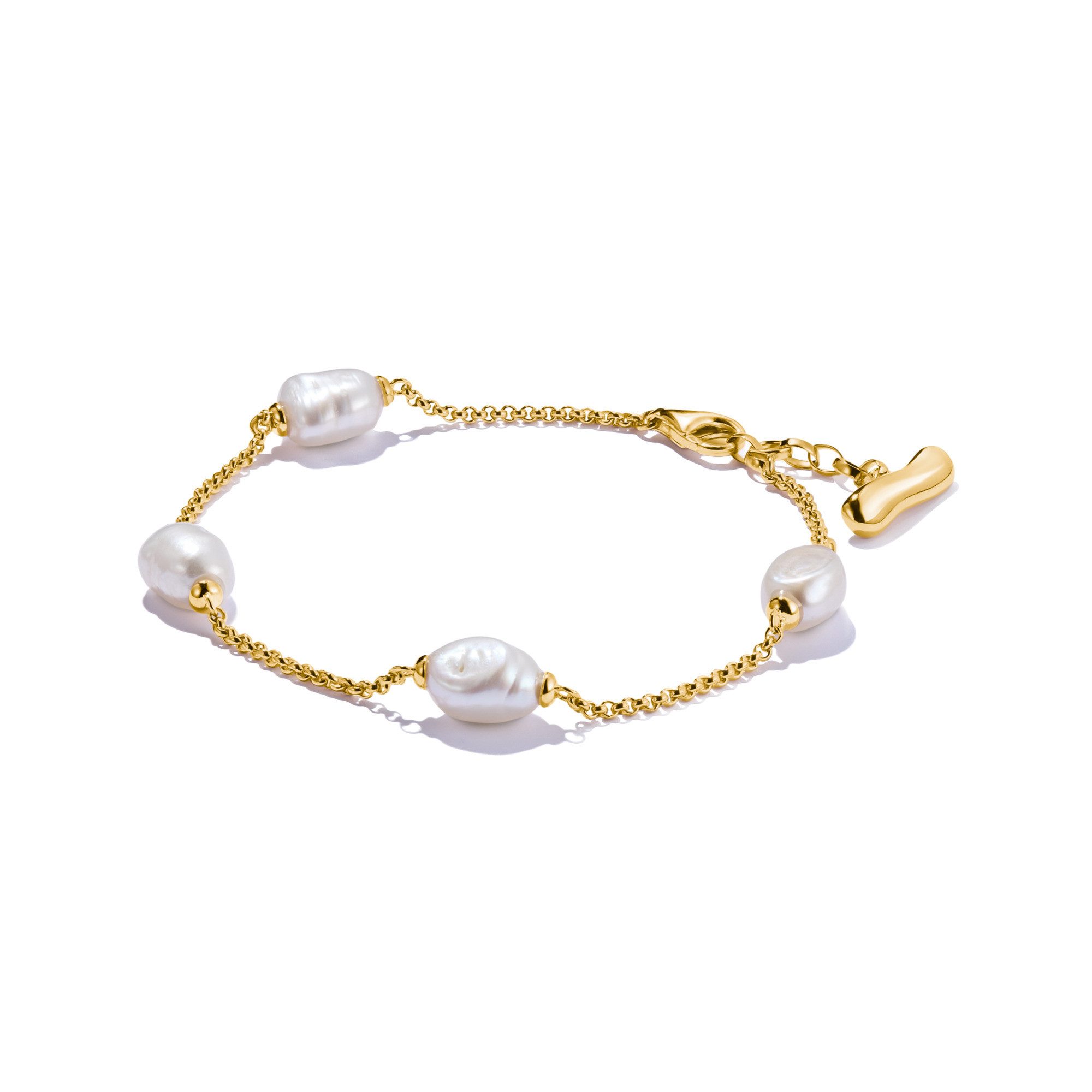 THOMAS SABO Perlenarmband Natural Beauty Armband fein, Bold Elegance, mit Süßwasserzuchtperle