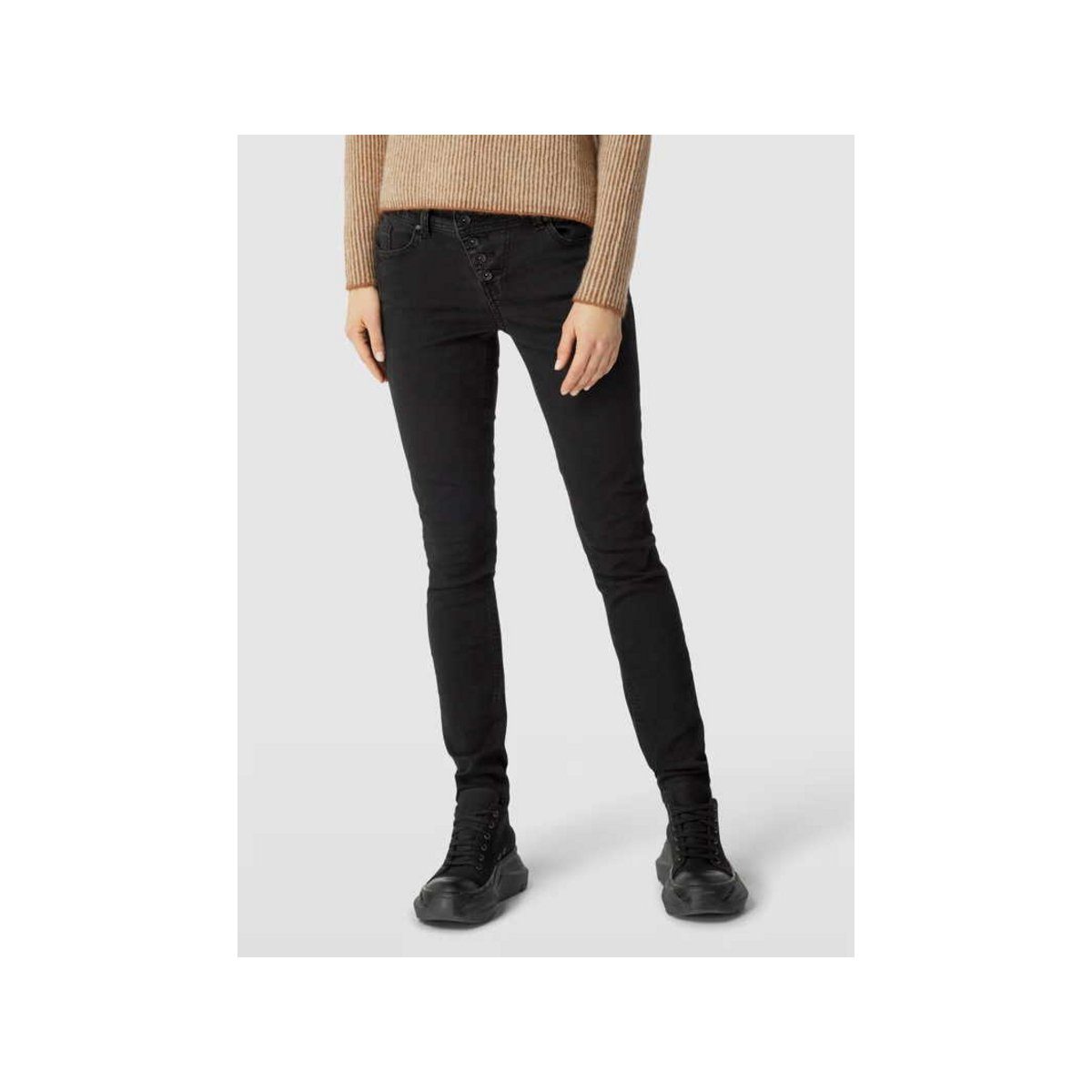 regular schwarz Buena fit Vista (1-tlg) Skinny-fit-Jeans
