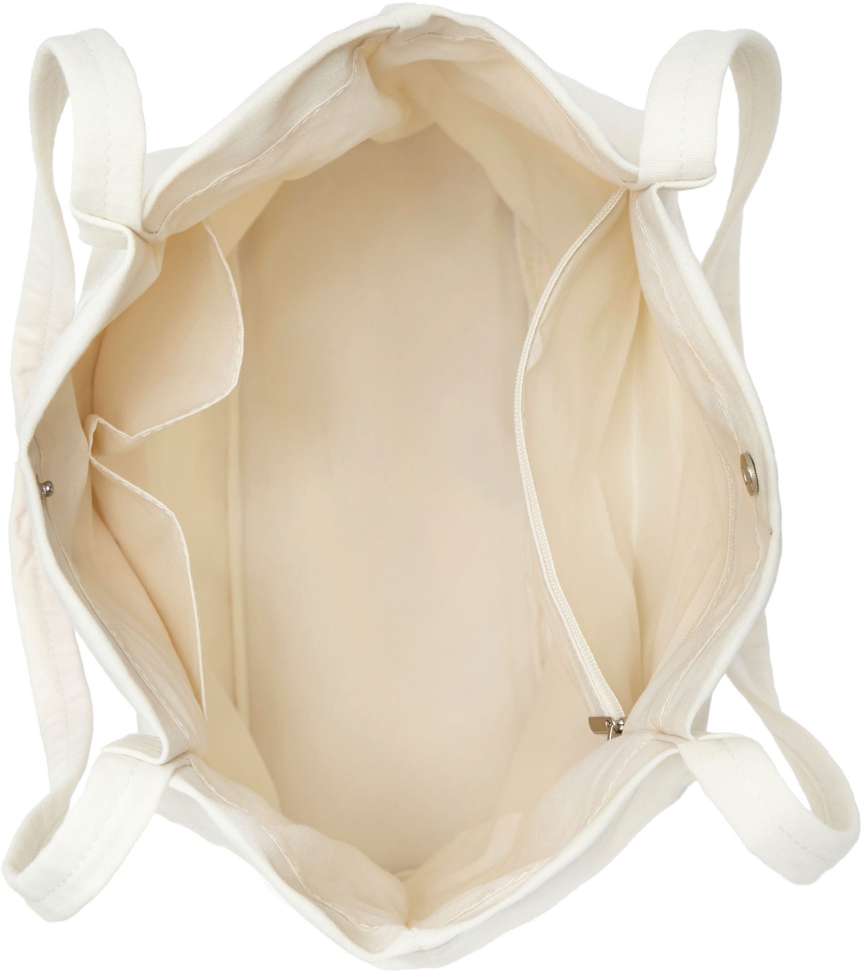 LSCN by LASCANA Shopper Schultertasche, Strandtasche, Tragetasche, mit stylischem Print & aus weichem Textil VEGAN