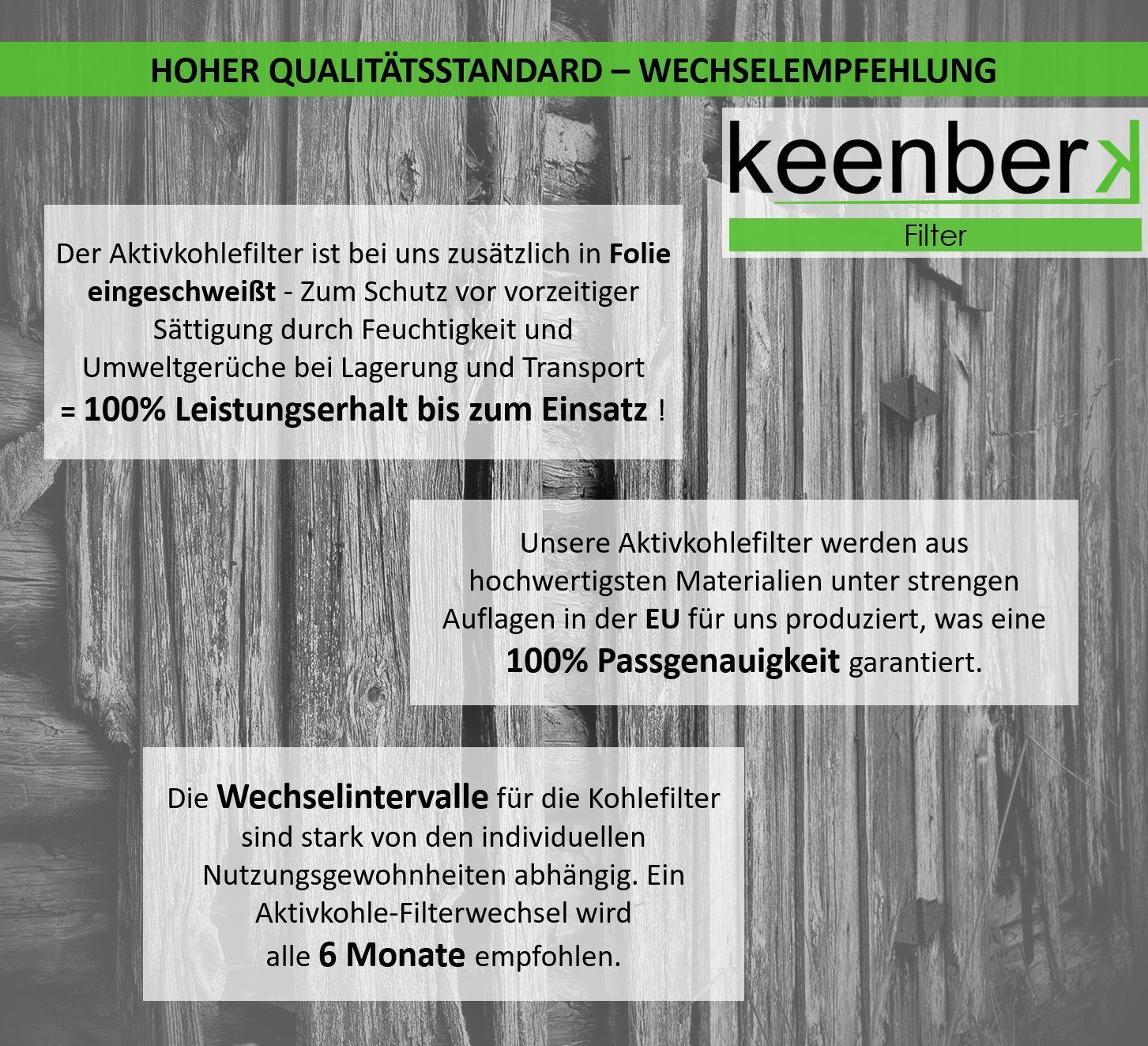 keenberk Aktivkohlefilter für Siemens, Bosch, Constructa Neff, Gaggenau 351210 LZ54051 DHZ5160