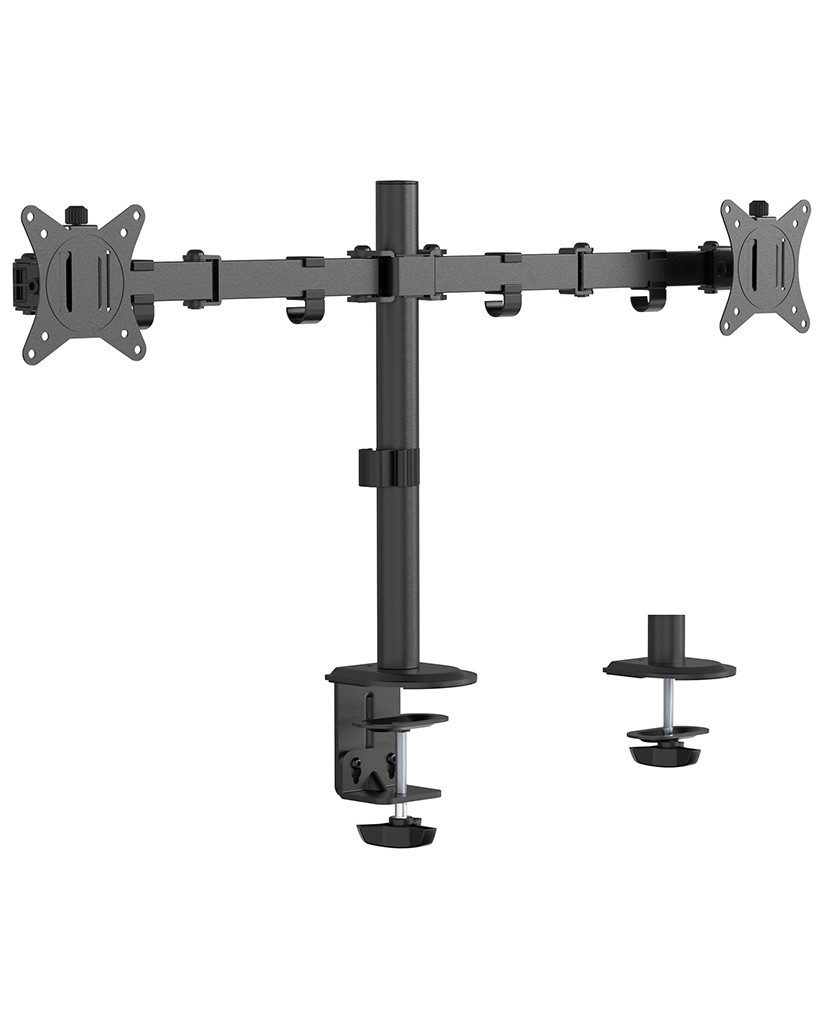 Gembird Monitor-Halterung MA-D2-01, (bis 32 Zoll, Funktioniert mit fast allen LCD-Monitoren (max. 32)