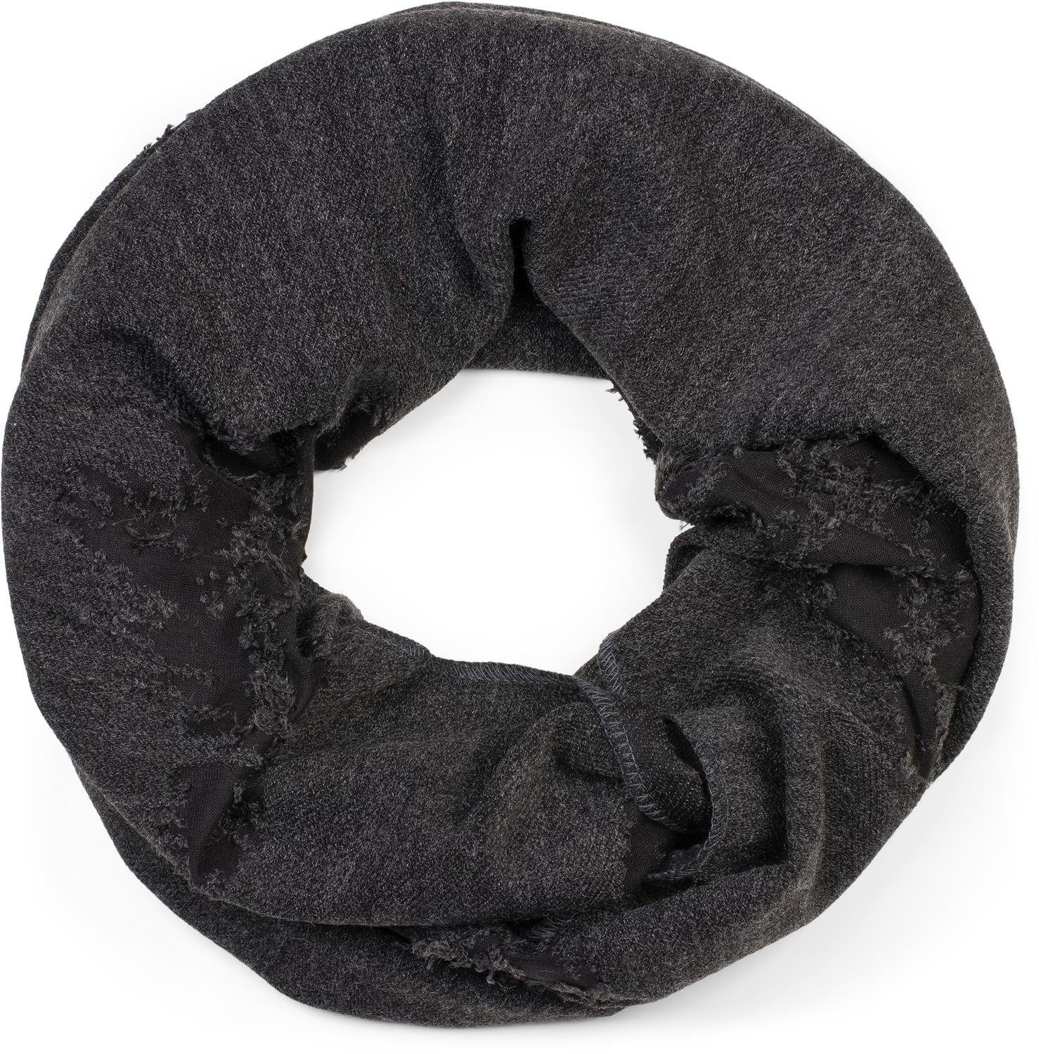 styleBREAKER Loop Loop Schal Destroyed Look, (1-St) günstig online kaufen