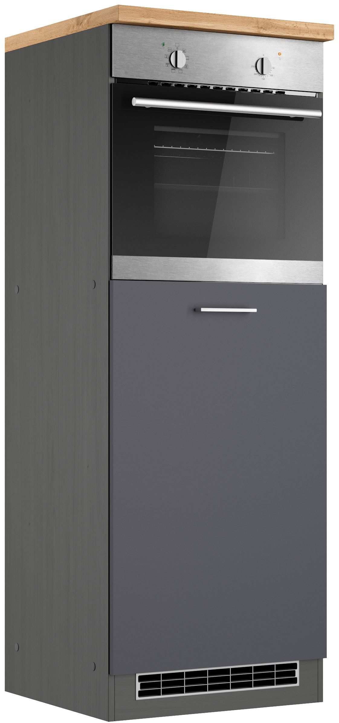 KOCHSTATION Backofenumbauschrank KS-Milan Ofenumbauschrank 60 cm, matte oder hochglänzende Fronten