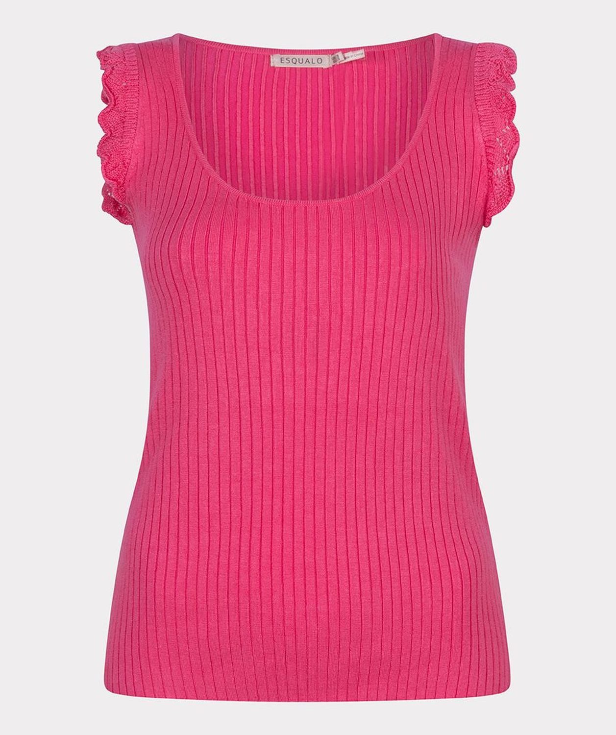 Esqualo T-Shirt Esqualo Top mit Häkel günstig online kaufen