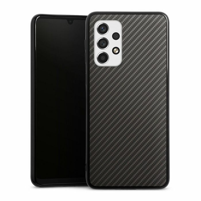 DeinDesign Handyhülle Metallic Look Muster Carbon Carbon Samsung Galaxy A33 5G Silikon Hülle Bumper Case Handy Schutzhülle