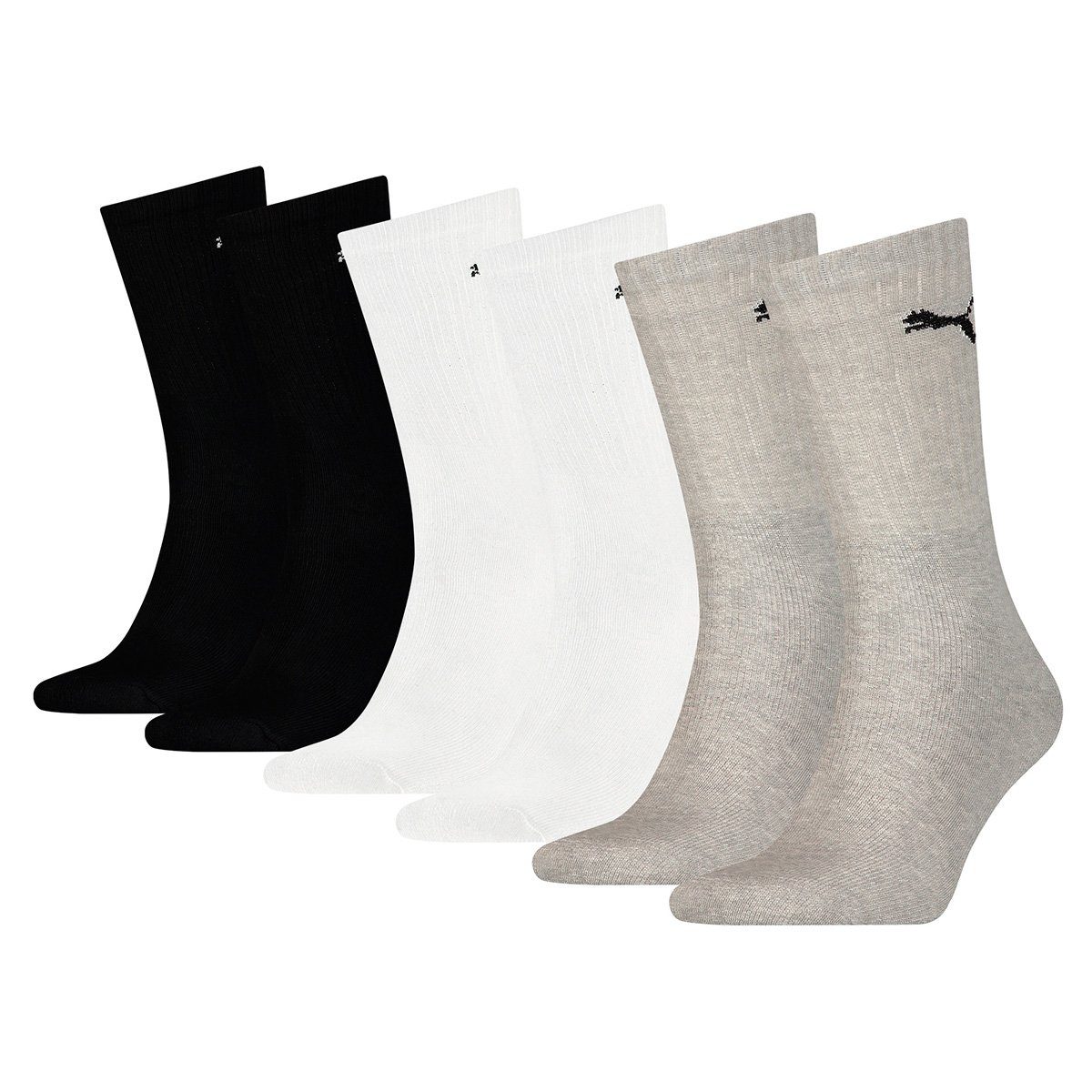 PUMA Socken 6 Paar Puma Sport Cush Crew (Set, 6-Paar, 6er-Pack)