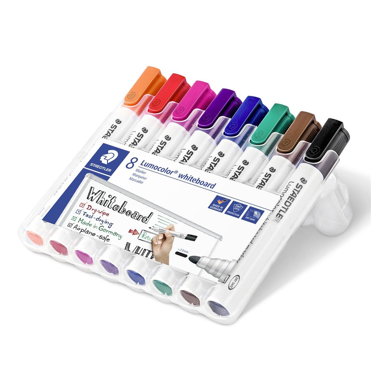 STAEDTLER Whiteboard Marker STAEDTLER Lumocolor Whiteboard-Marker - 2 mm - 8er Box