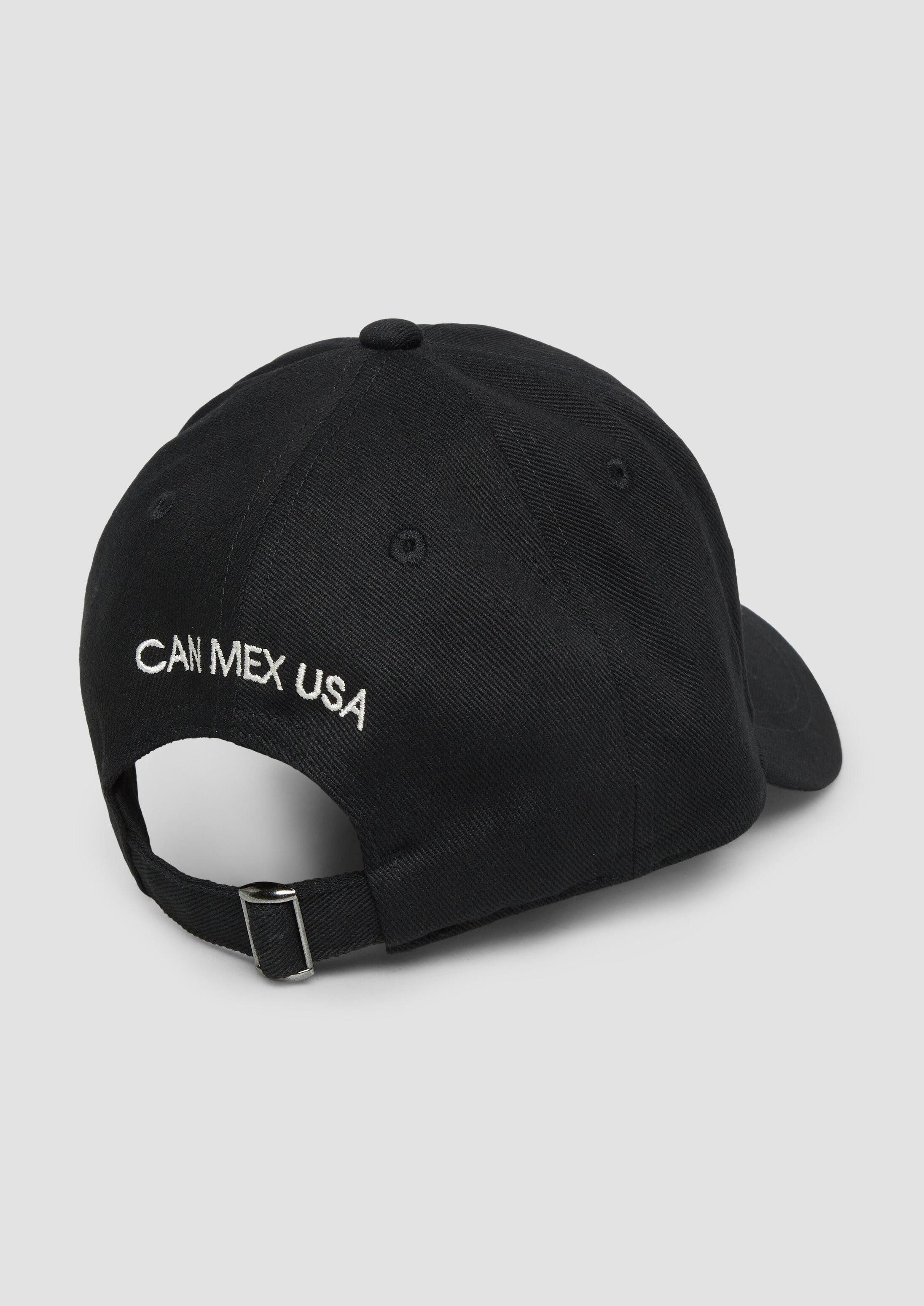 s.Oliver Snapback Cap Kappe Cap aus Baumwolltwill mit Fußball-Motiv