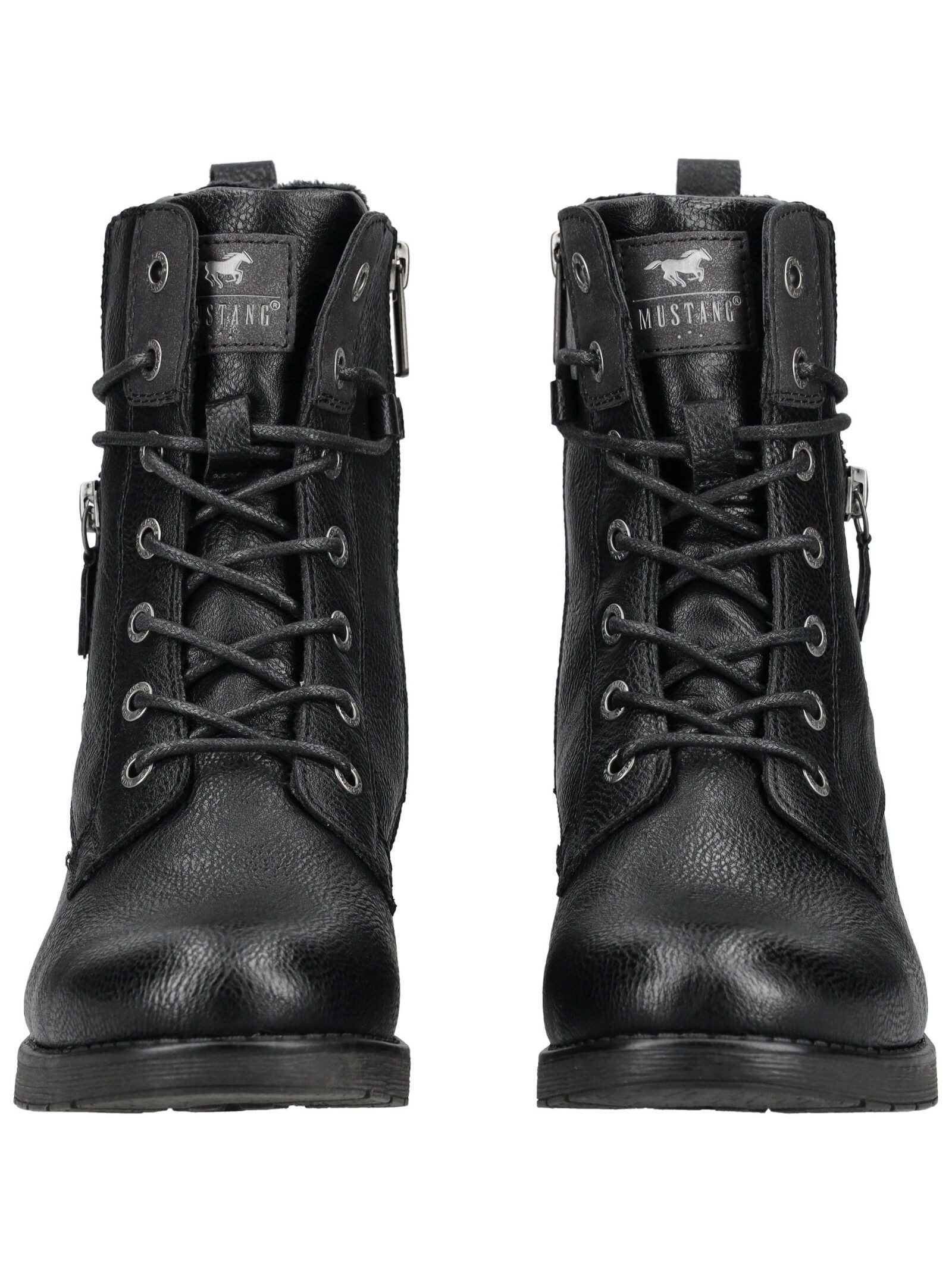 Mustang Shoes Mustang Shoes Stiefelette Lederimitat Schnürstiefelette – Bild 3 von 5