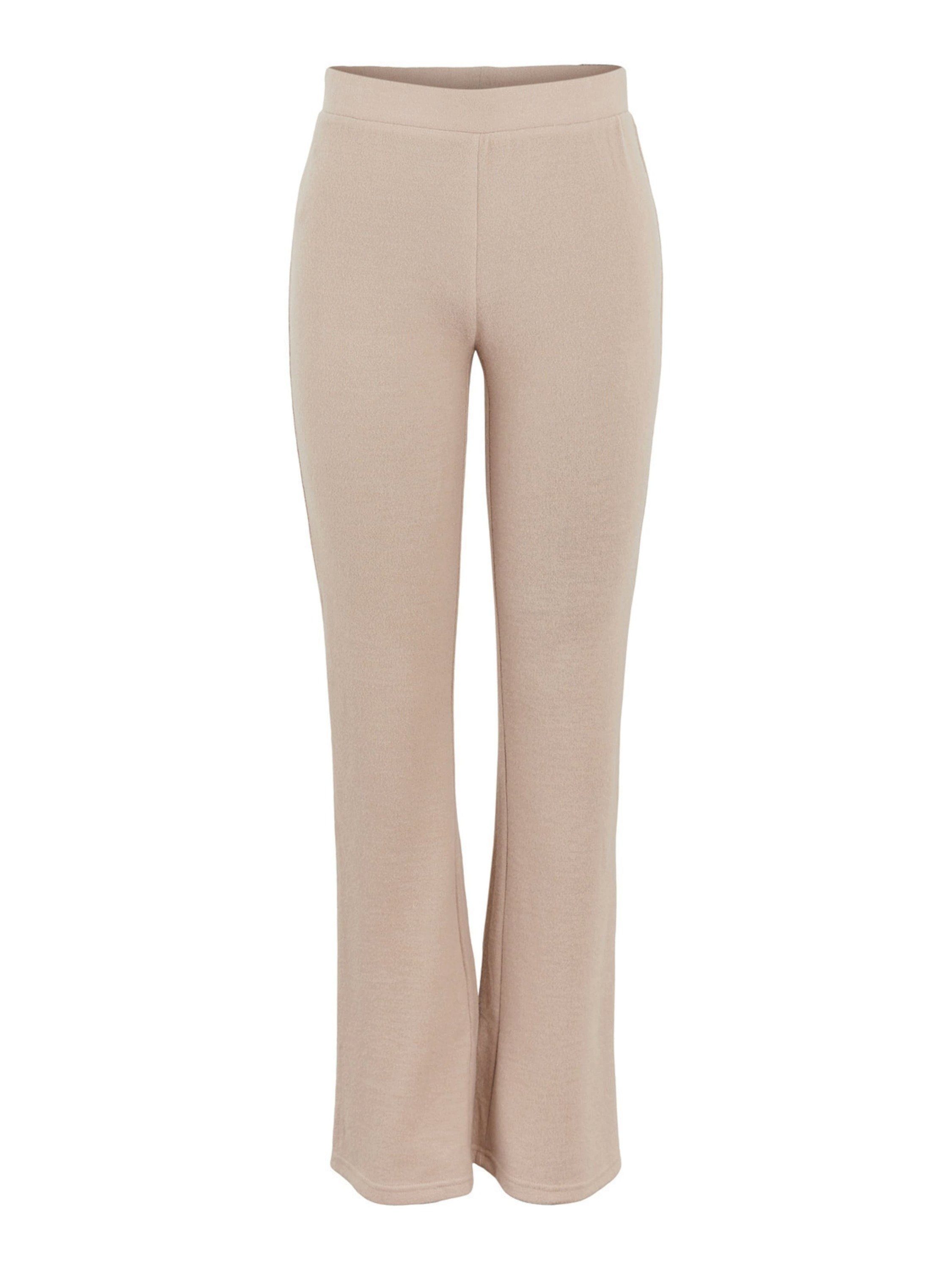 pieces Stoffhose Pam (1-tlg) Plain/ohne Details, Weiteres Detail Warm Taupe