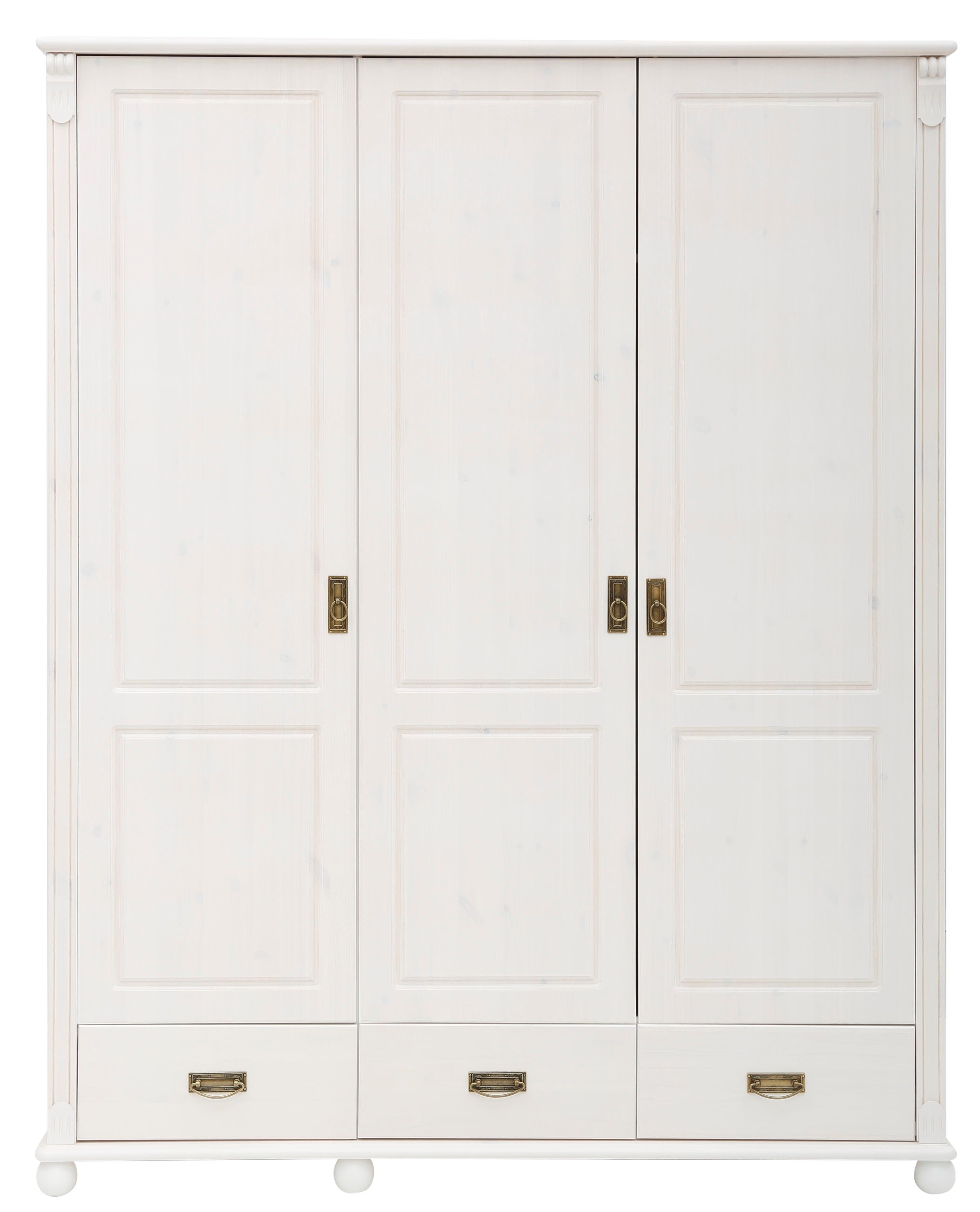 Home affaire Drehtürenschrank »"Aimo", 3 türig, Landhausstil, Kassetten«, ( günstig online kaufen