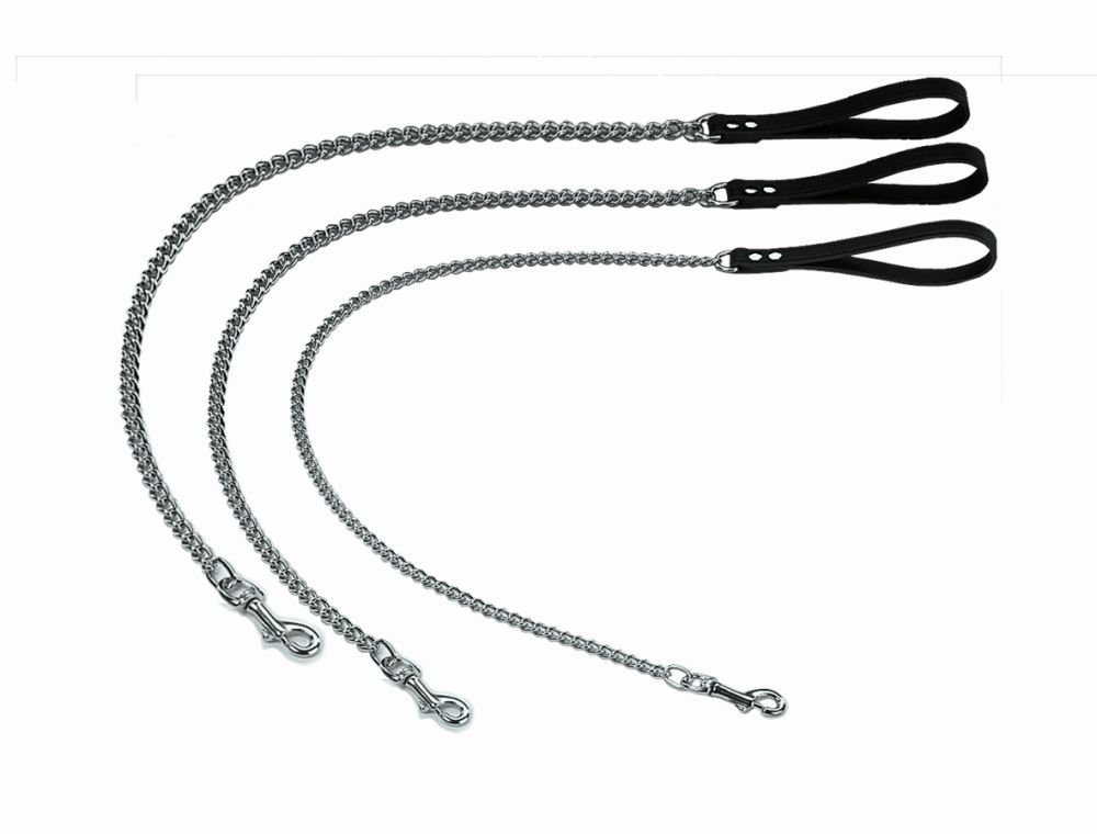 Nobby Hunde-Halsband Kettenleine "Professional", schwarzbraun, M, L: 70cm