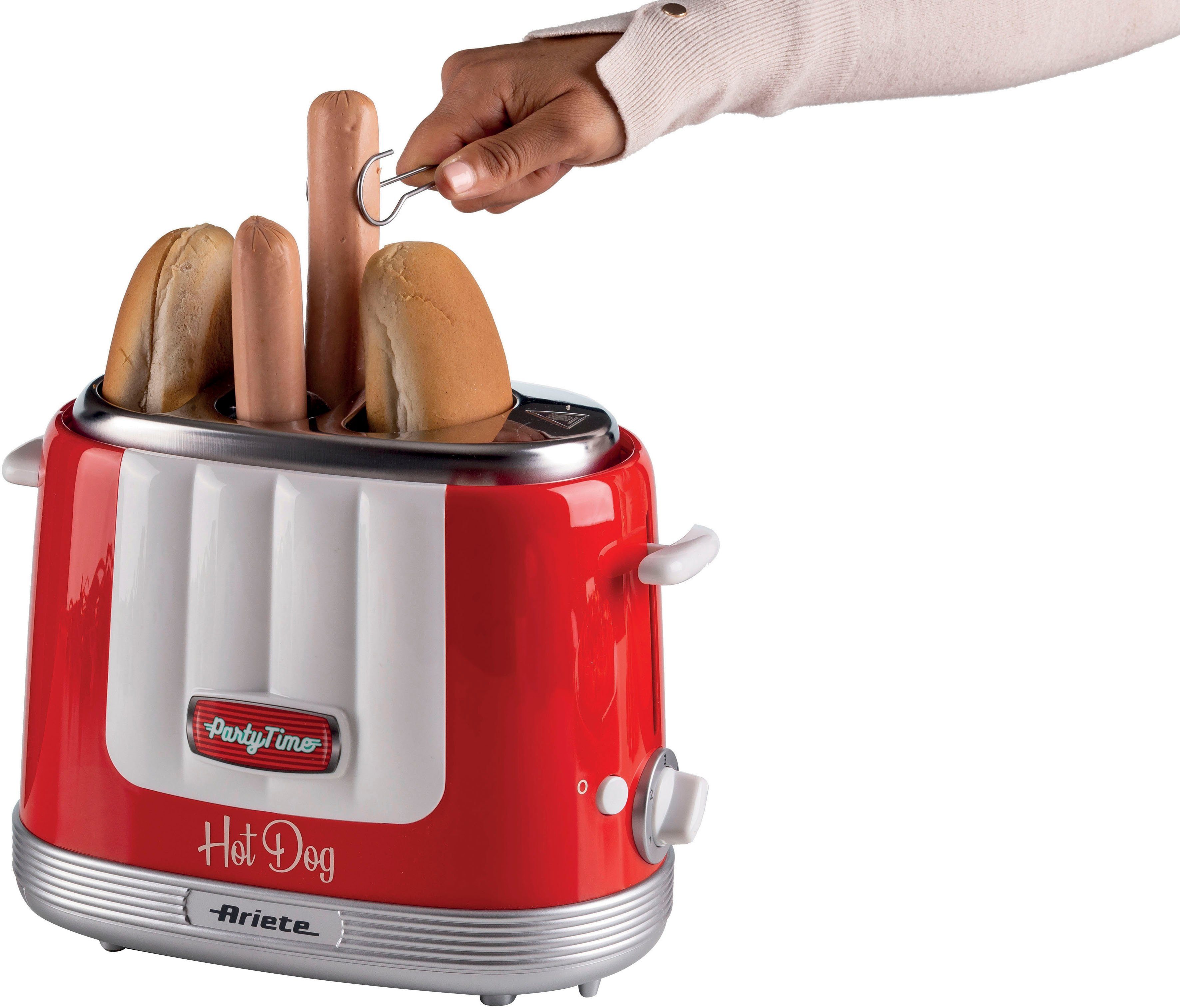 Ariete Hotdog-Maker 206R Party Time rot, 650 W
