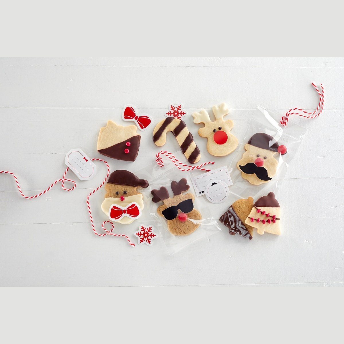 LEKUE Ausstechform Weihnachtsbackset, Papier, Metall, Edelstahl