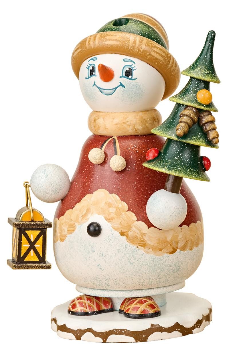 Hubrig Volkskunst GmbH Räuchermännchen Wichtel Schneeweihnacht - NEUHEIT 2026 #105h1206, handbemalt