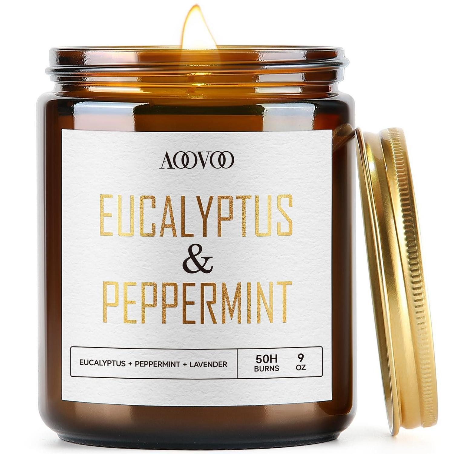 LuxusKollektion Duftkerze Duftkerze Eucalyptus Mint 9oz